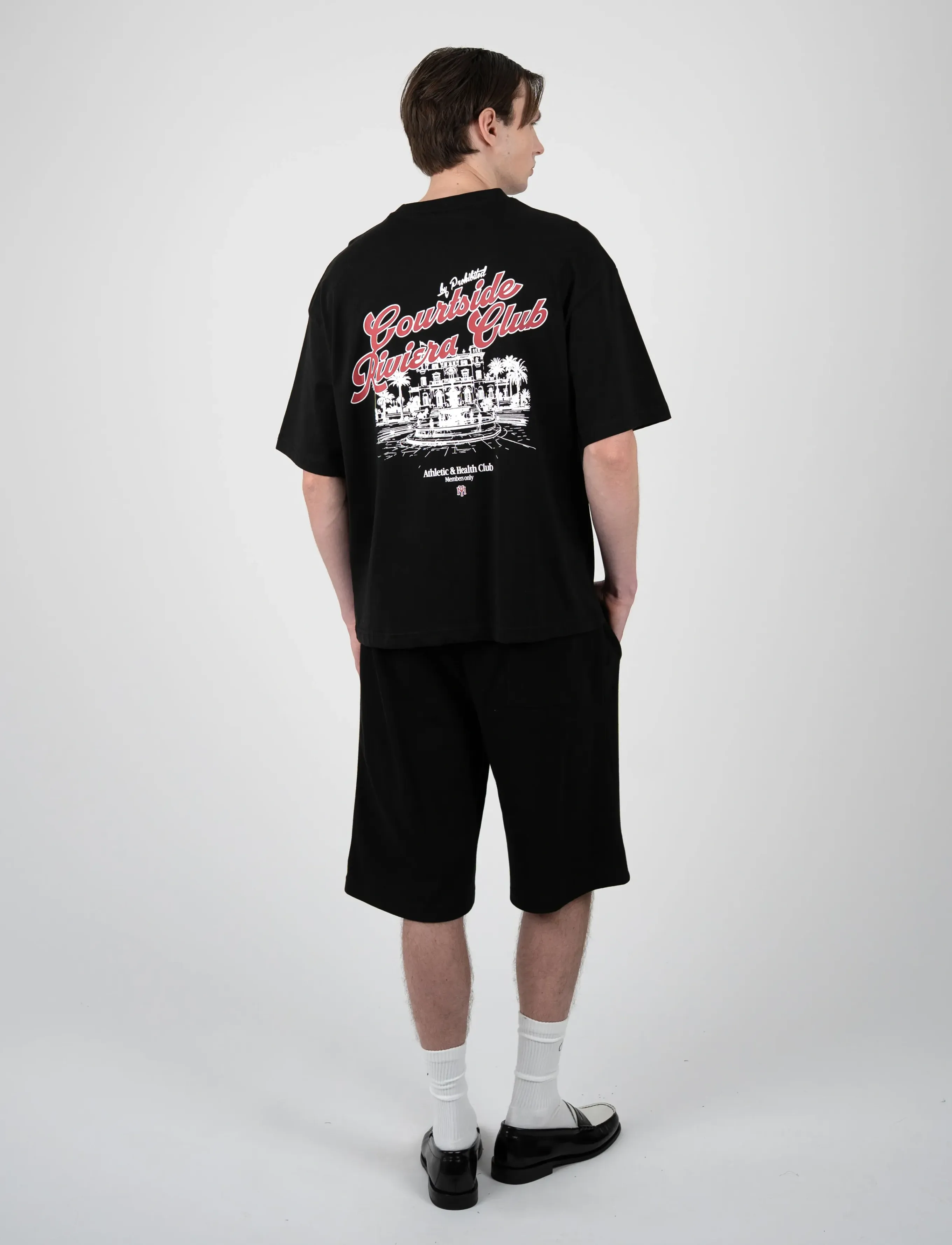 Prohibited Athletic & Health Club Tee - T-shirts - BLACK / black