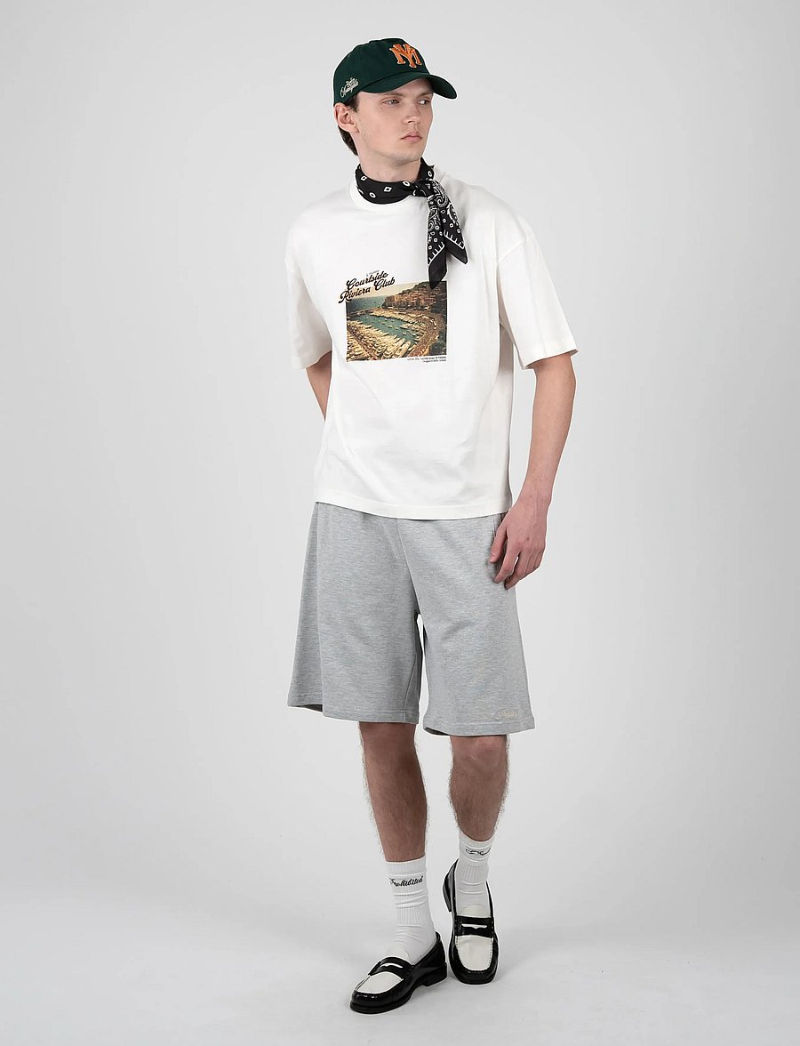 Prohibited - Champagne Courtside Tee - kortærmede t-shirts - off-white - 3