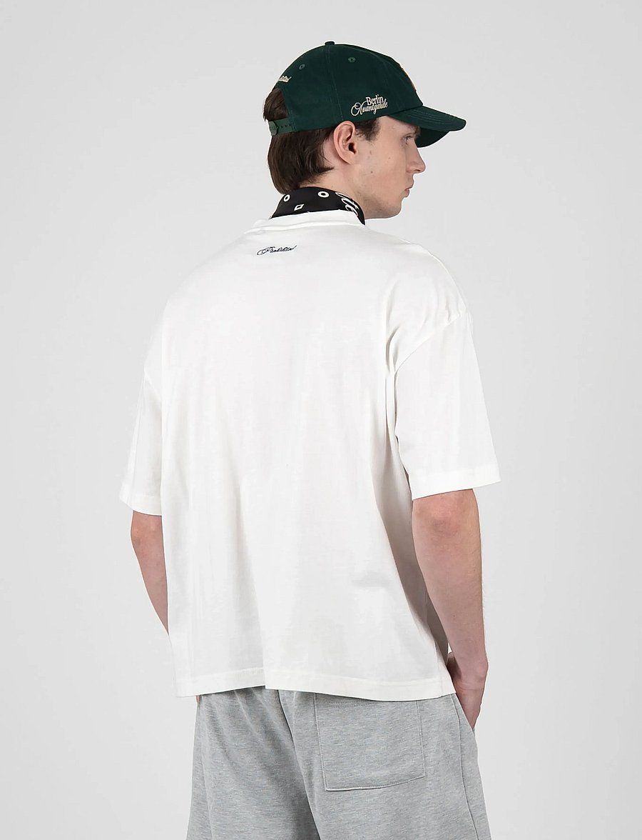 Prohibited - Champagne Courtside Tee - kortærmede t-shirts - off-white - 5