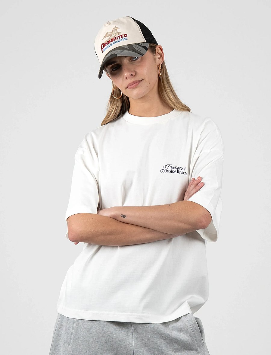 Prohibited - Riviera Hotel Tee - langærmede t-shirts - off-white - 5
