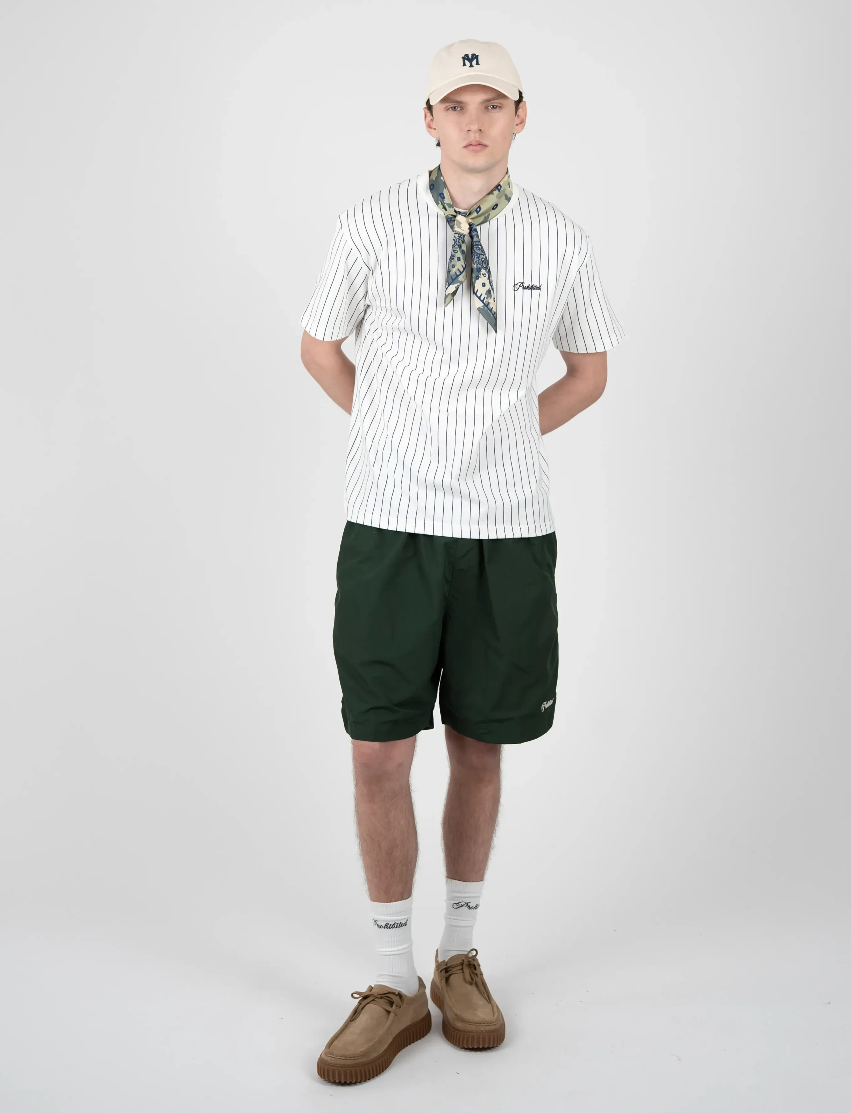 Prohibited - Pinstripe Tee - off-white - 3