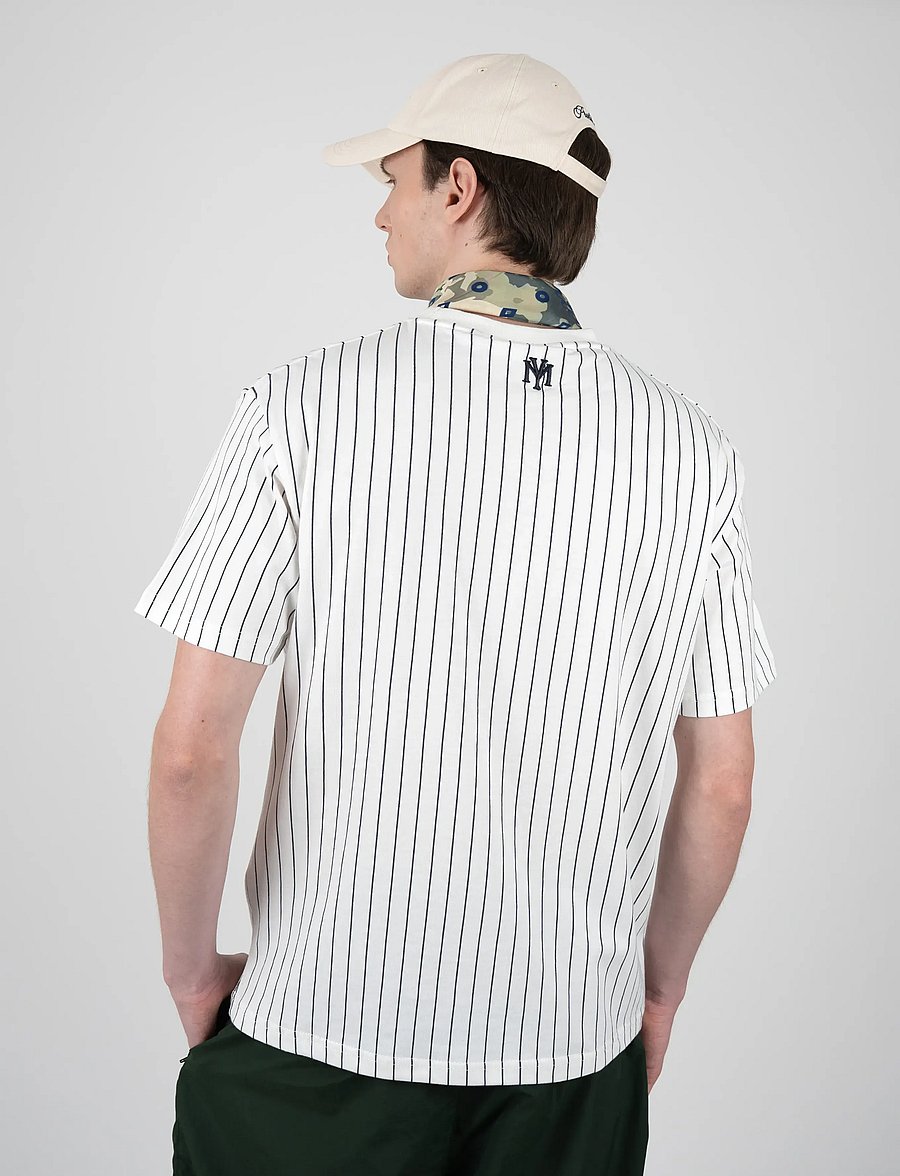 Prohibited - Pinstripe Tee - off-white - 4