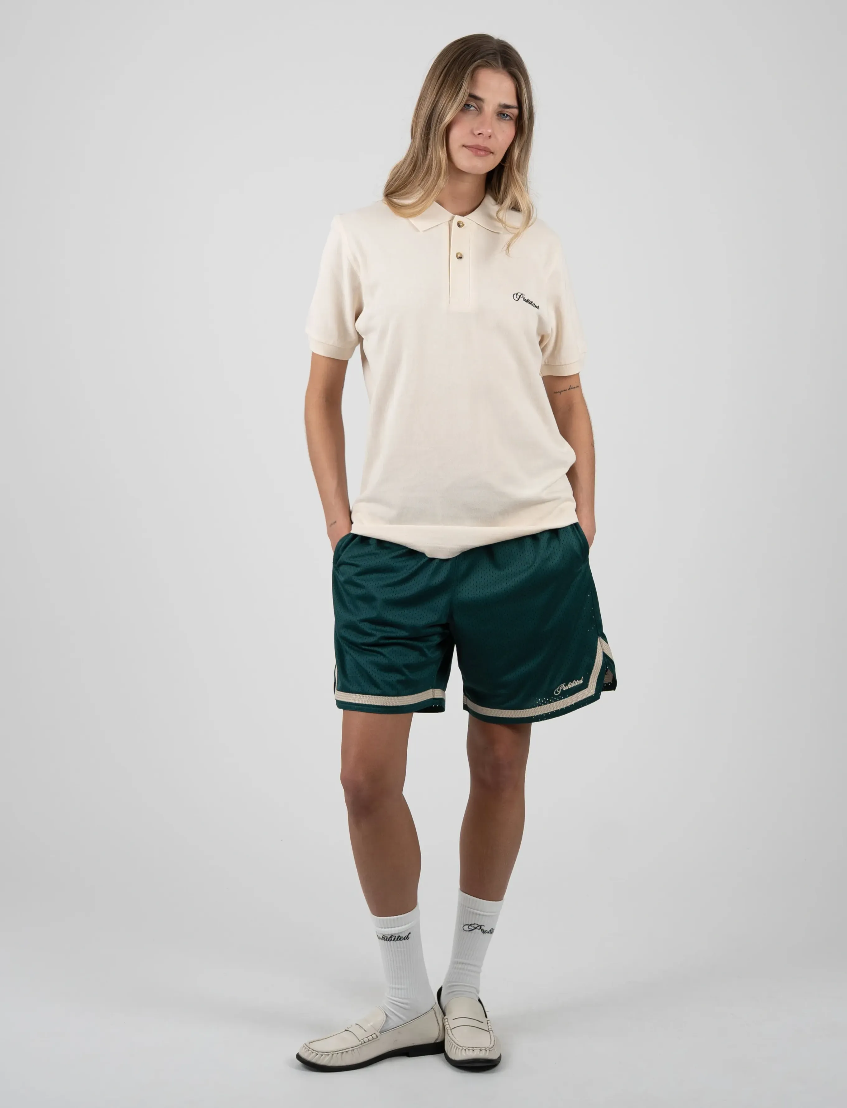 Prohibited Hampton Polo - Strickmode - OFF-WHITE / cream