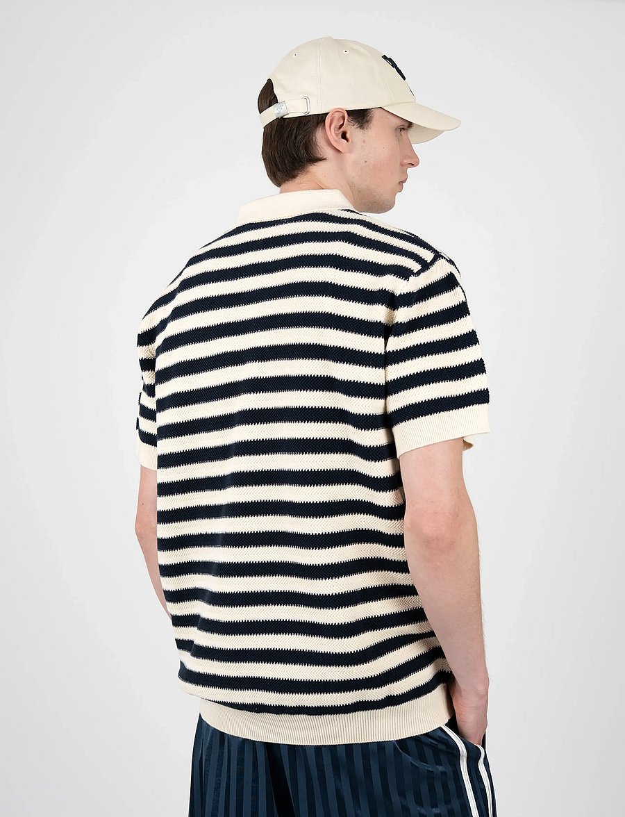 Prohibited - Court Knit Polo - gestrickte polohemden - black - 2