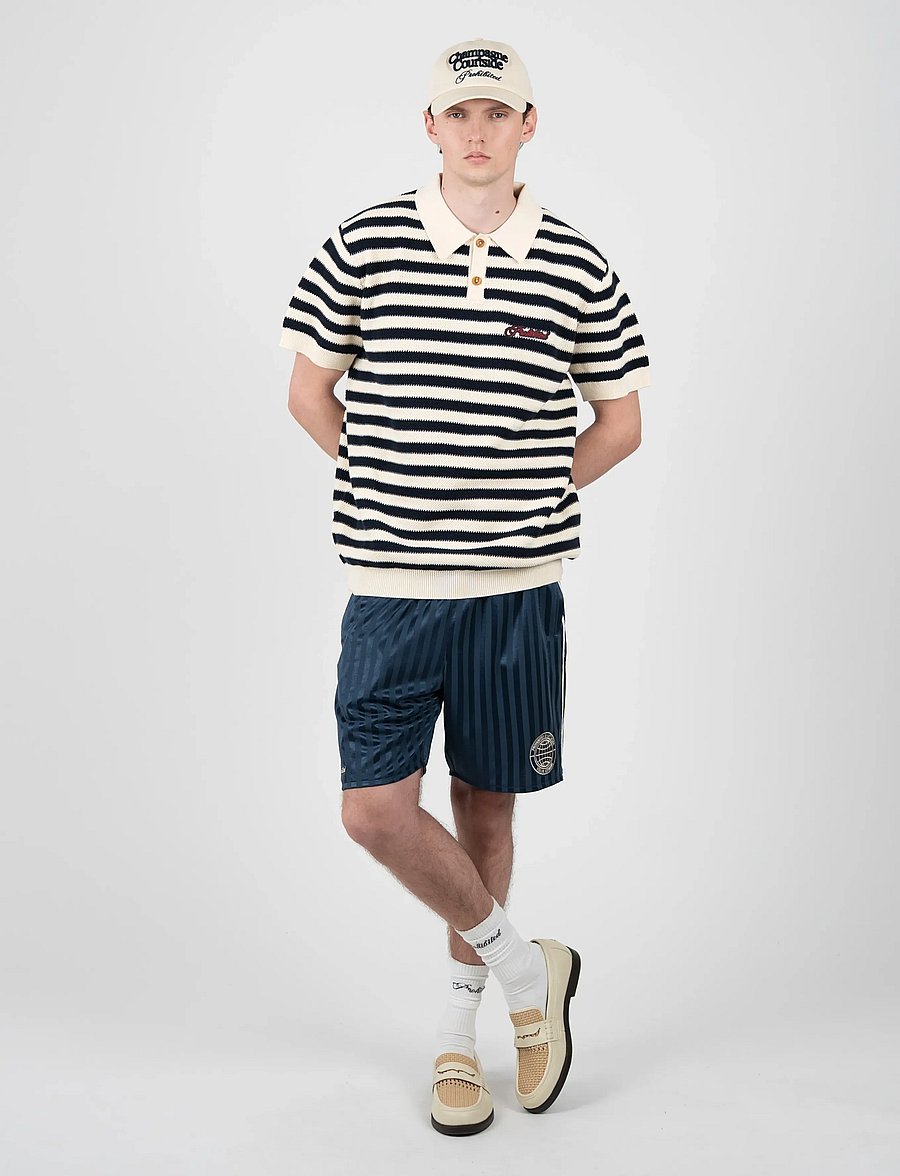 Prohibited - Court Knit Polo - gestrickte polohemden - black - 3