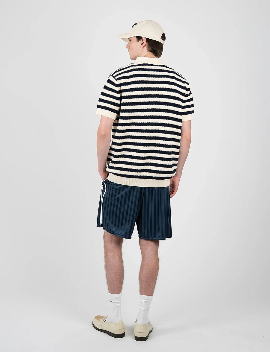 Prohibited - Court Knit Polo - gestrickte polohemden - black - 4