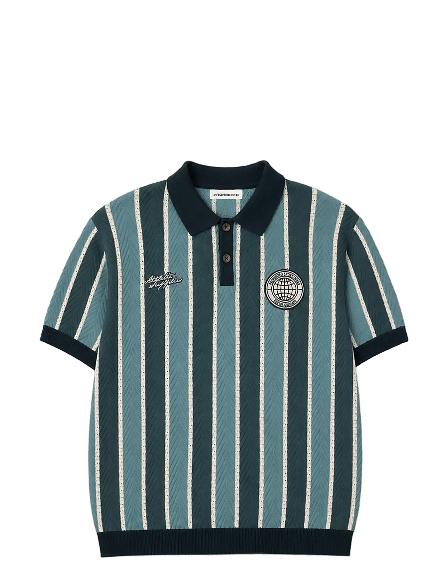 Prohibited - Court Knit Polo - green - 1