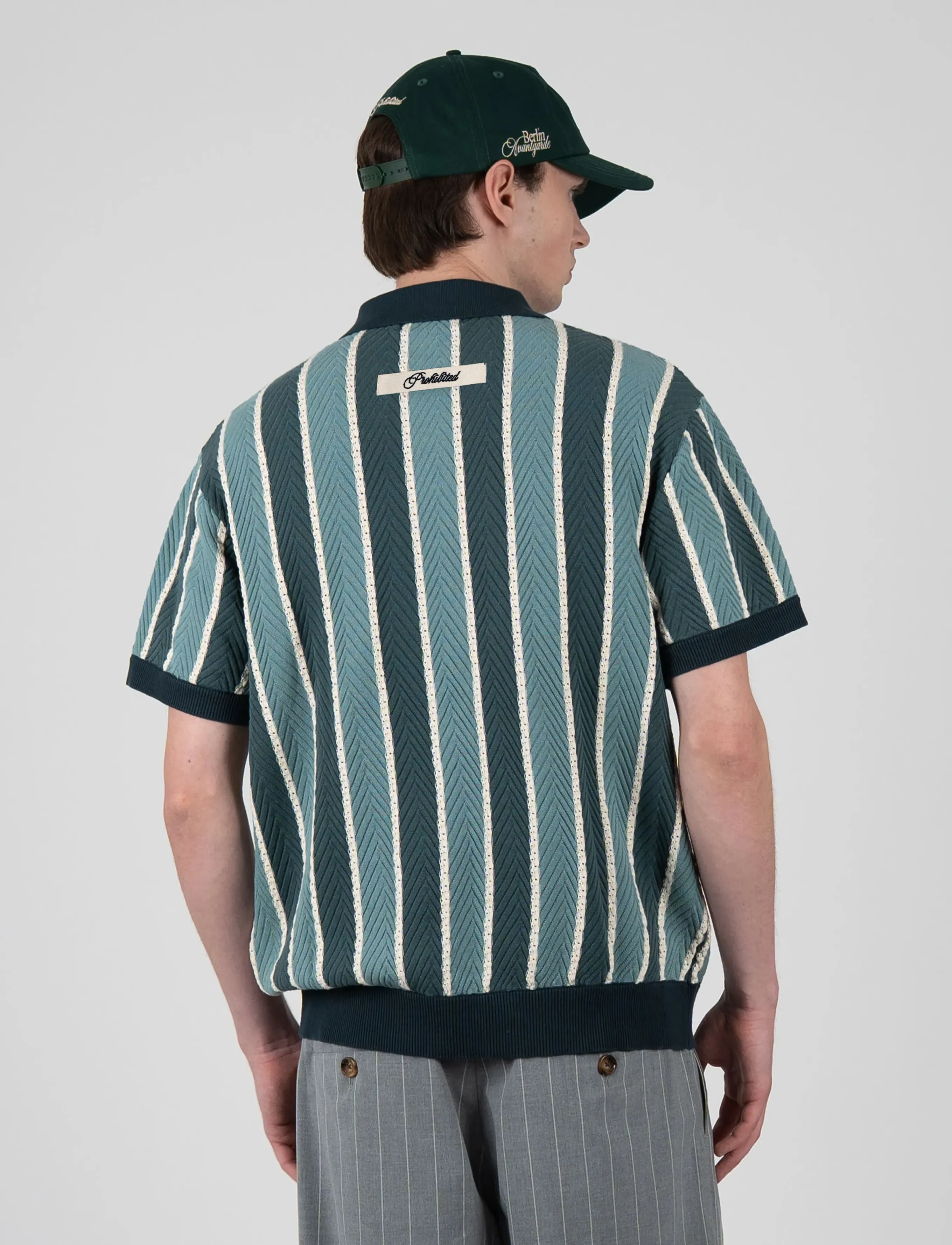 Prohibited - Court Knit Polo - green - 3