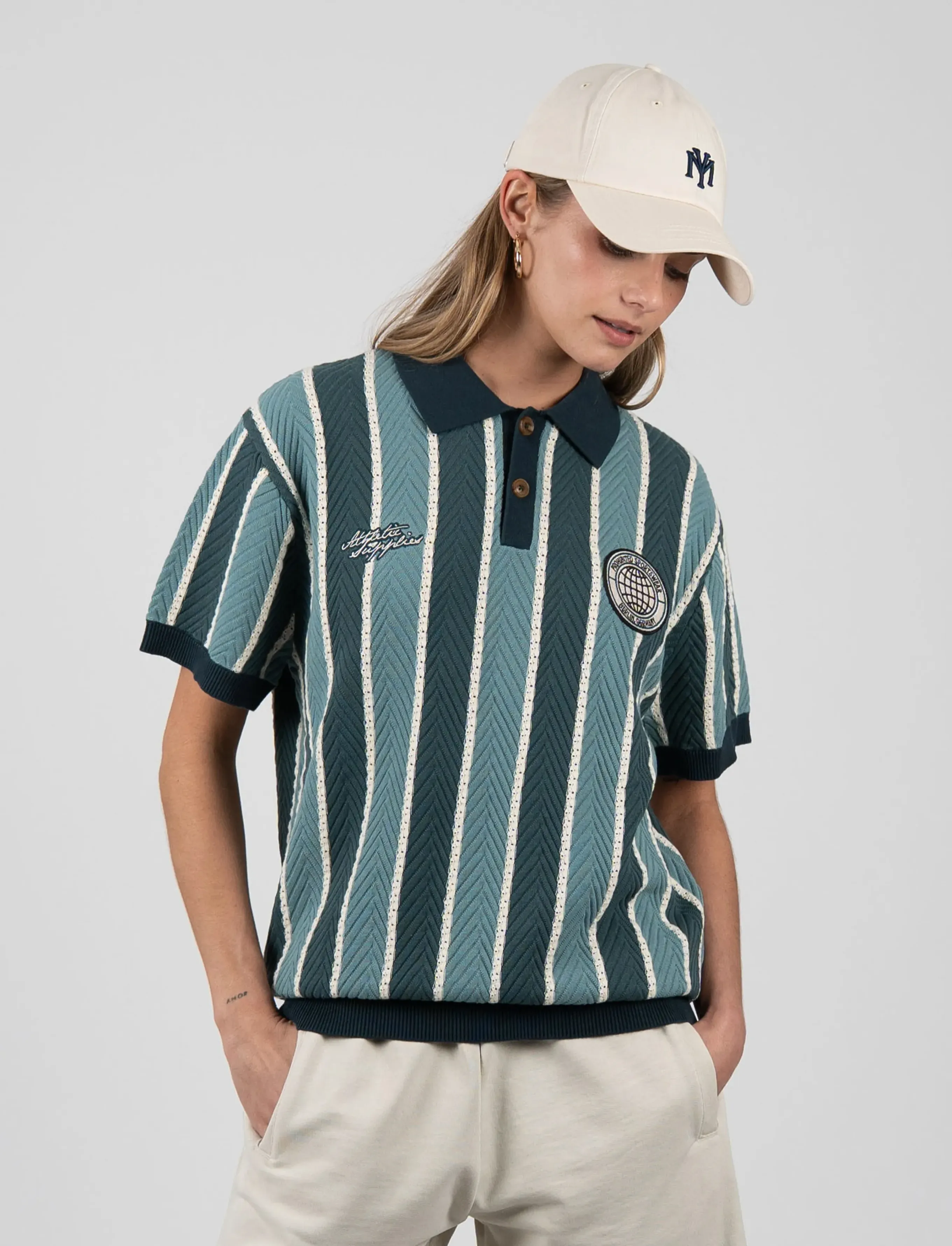 Prohibited Court Knit Polo - Riided - GREEN / green