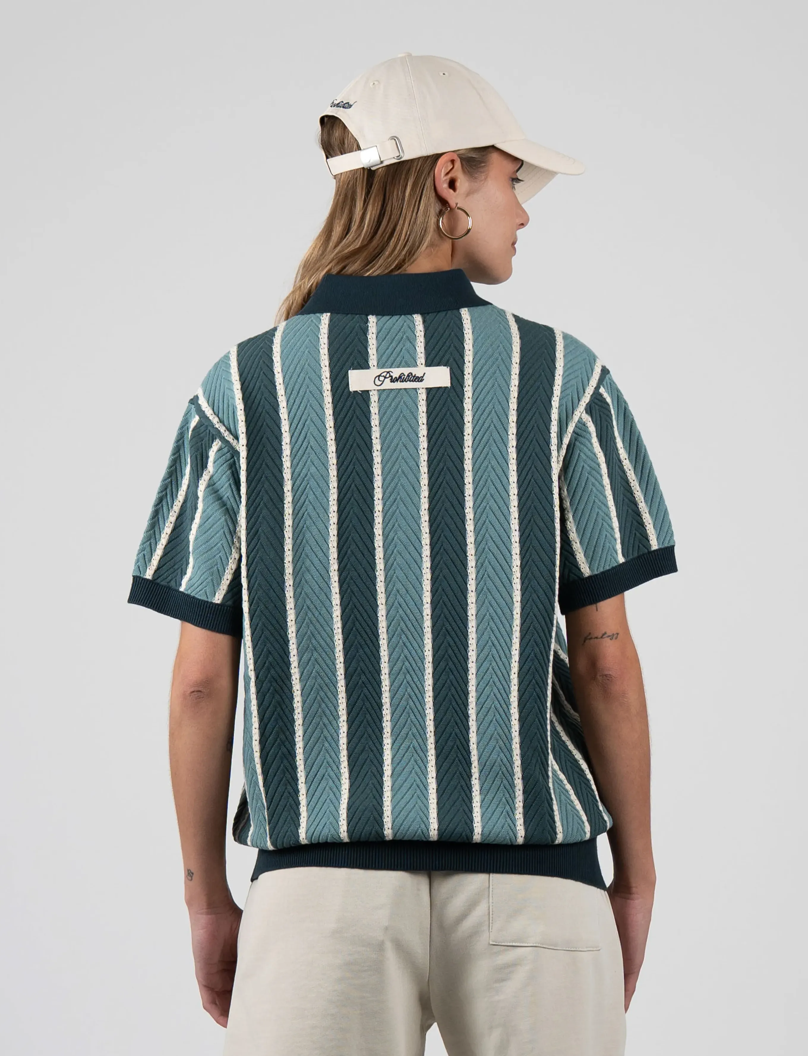 Prohibited Court Knit Polo pikéer herr – bild 8