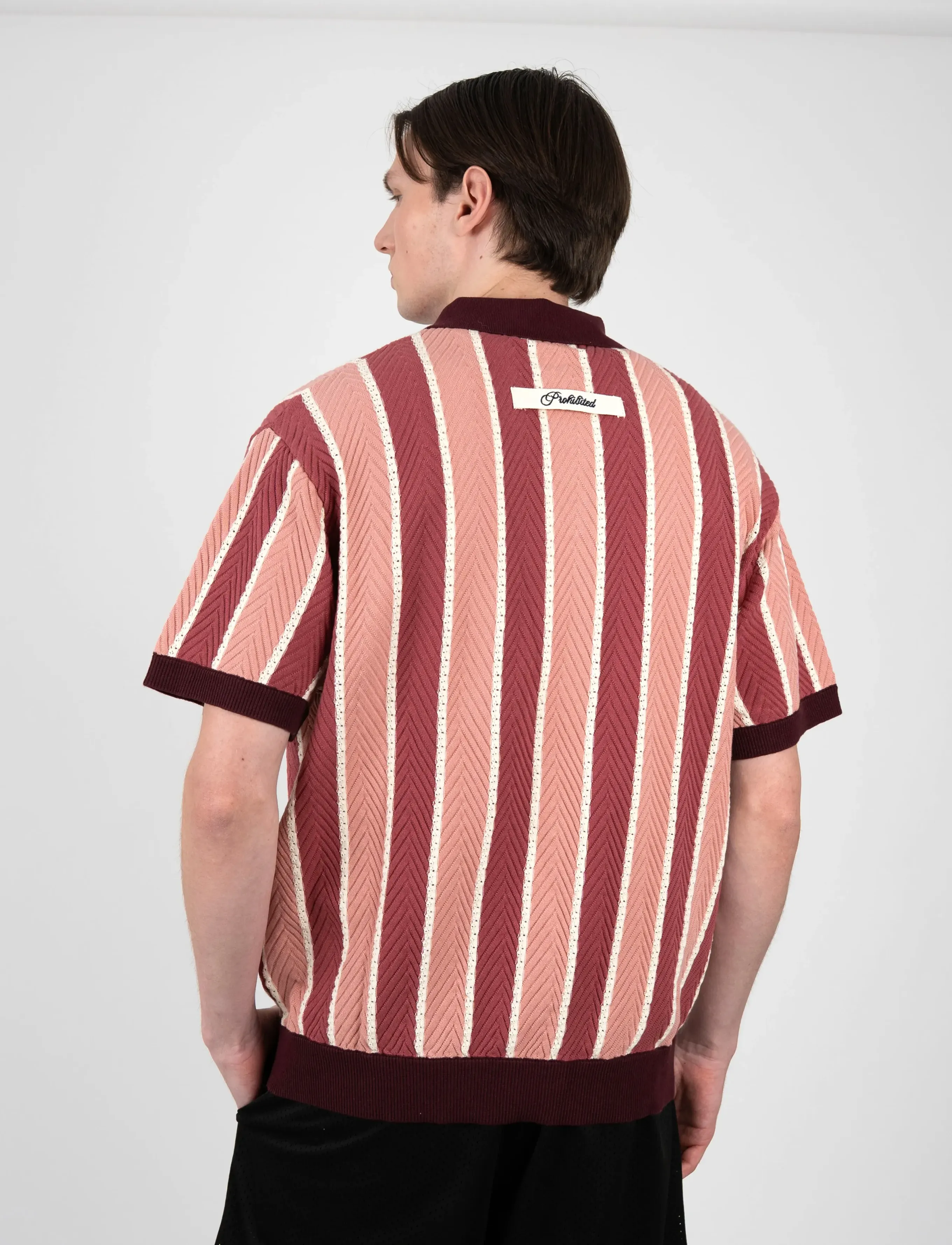 Prohibited - Court Knit Polo - red - 3