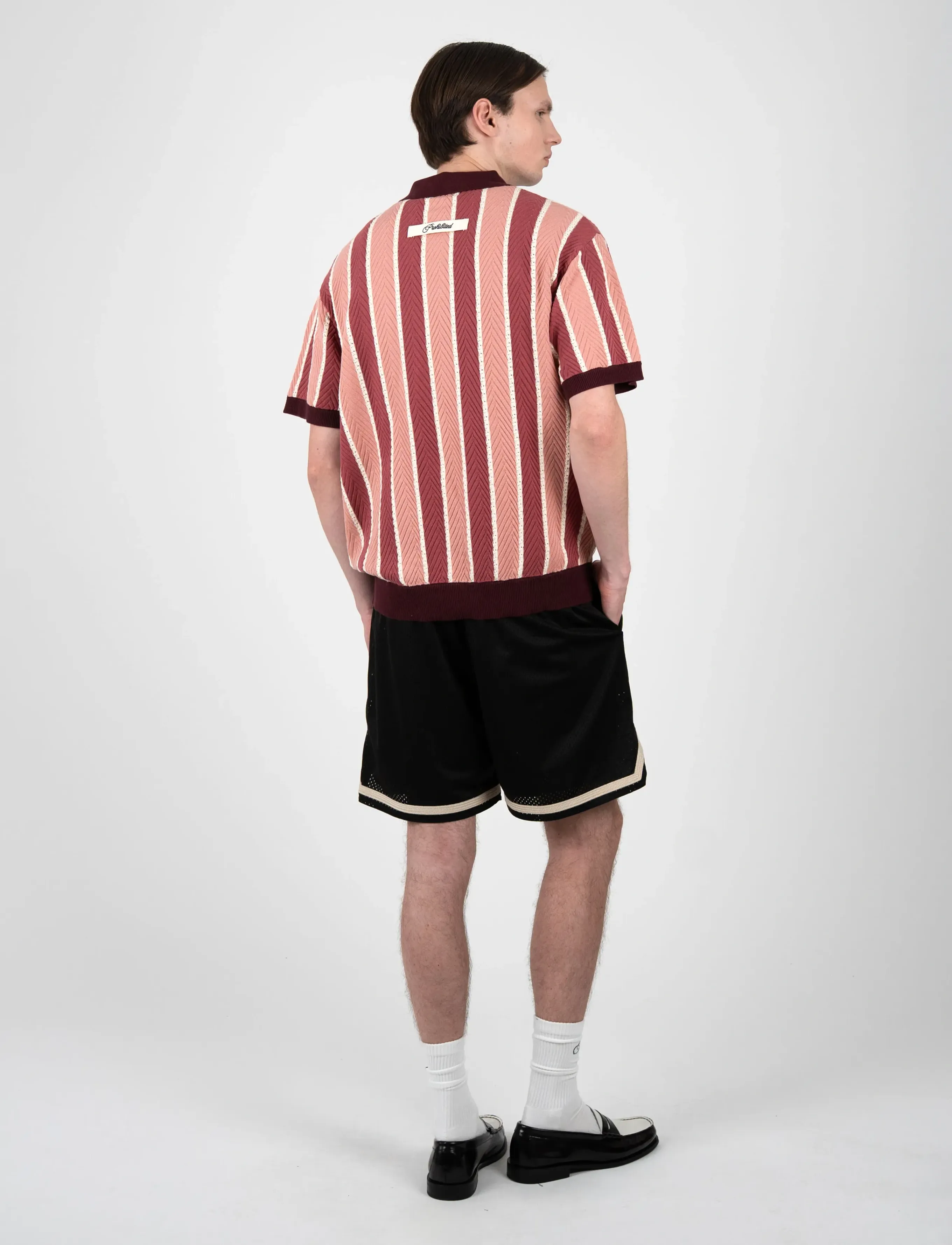 Prohibited - Court Knit Polo - red - 4