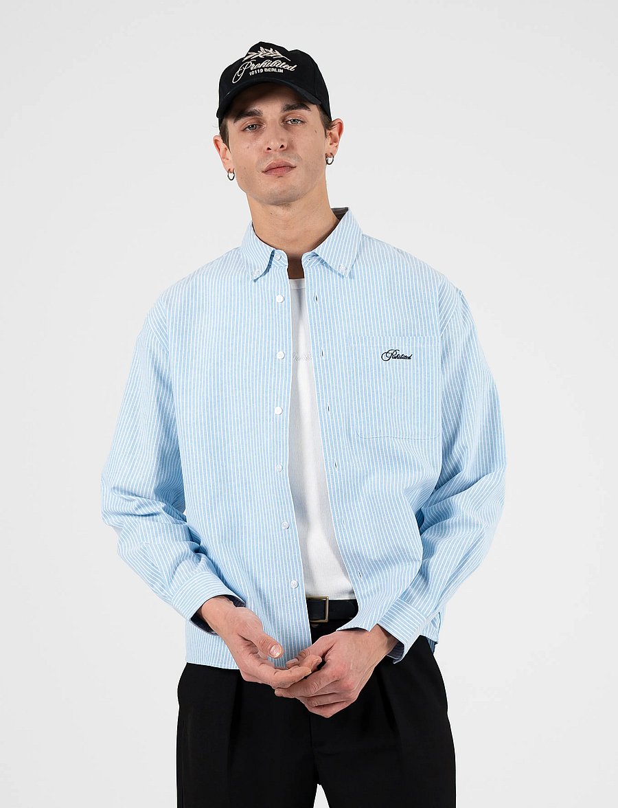 Prohibited - The Oxford Button Down Shirt - gestreifte hemden - blue - 3
