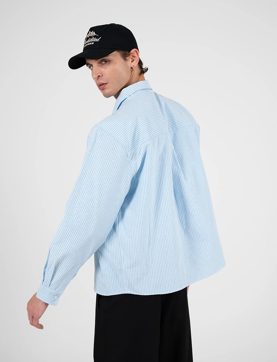 Prohibited - The Oxford Button Down Shirt - gestreifte hemden - blue - 4