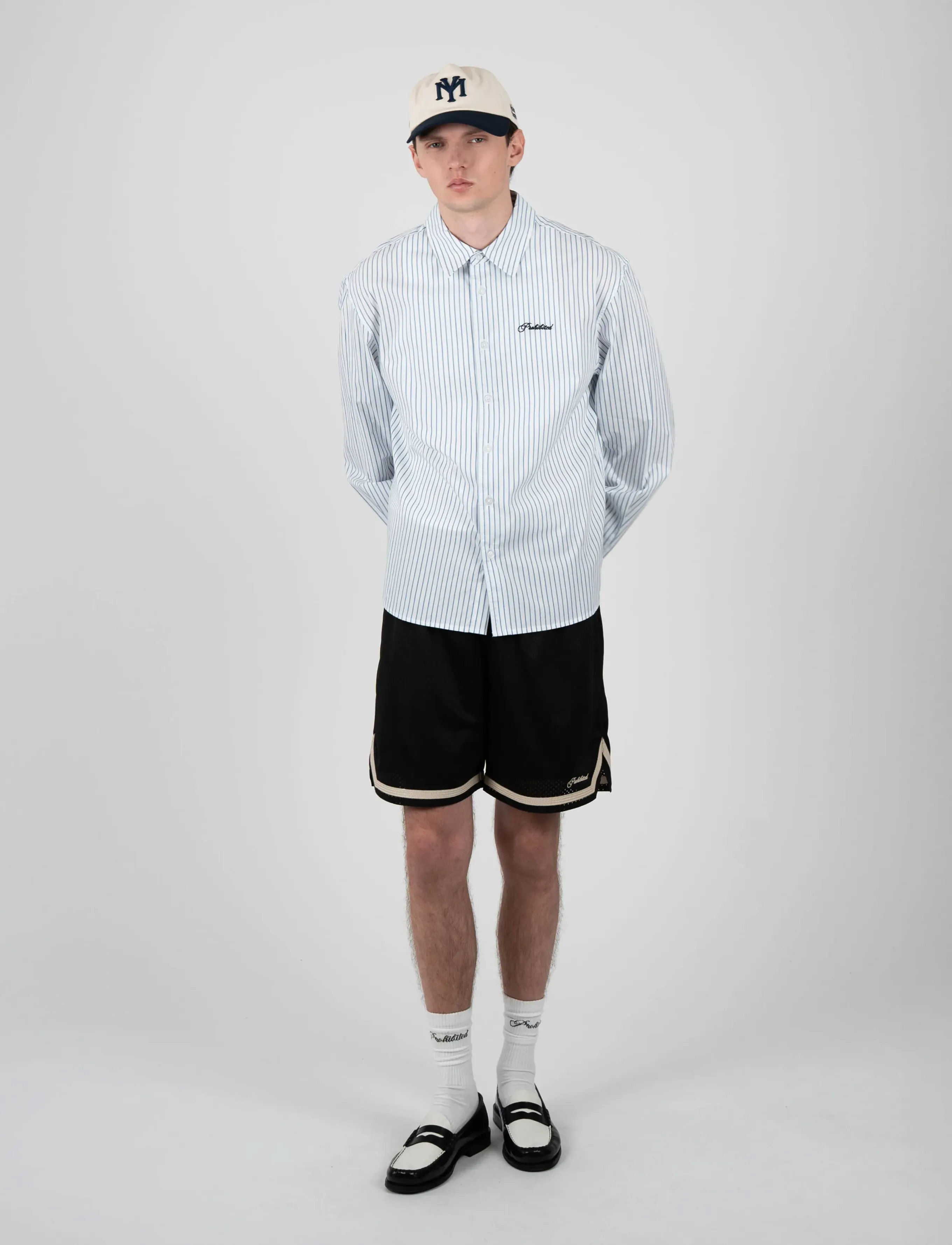 Prohibited Dugout Dress Shirt - Shirts - LIGHT BLUE / blue