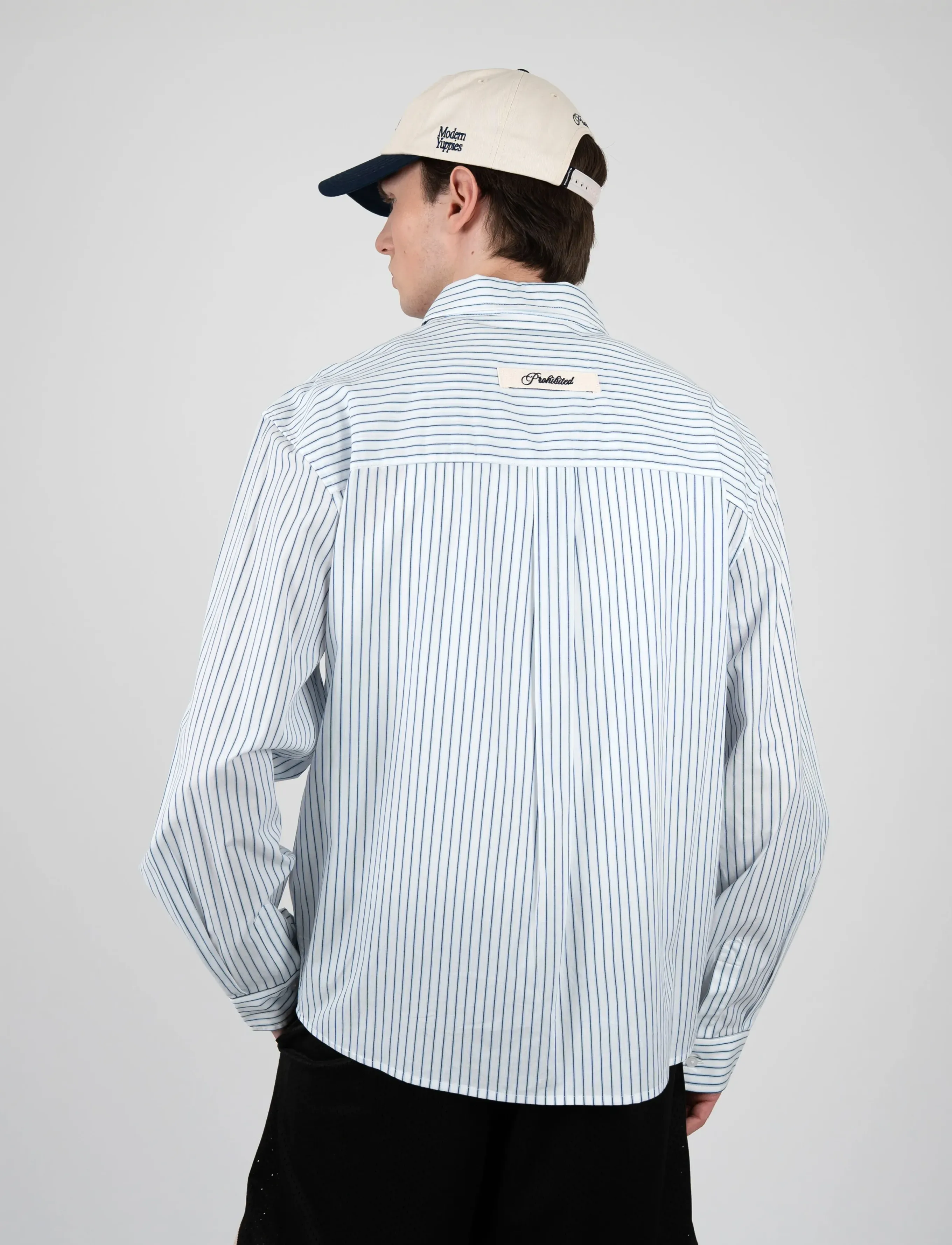 Prohibited - Dugout Dress Shirt - striped shirts - light blue - 3