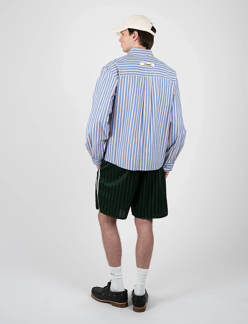 Prohibited - Westbury Dress Shirt - stribede skjorter - blue - 3