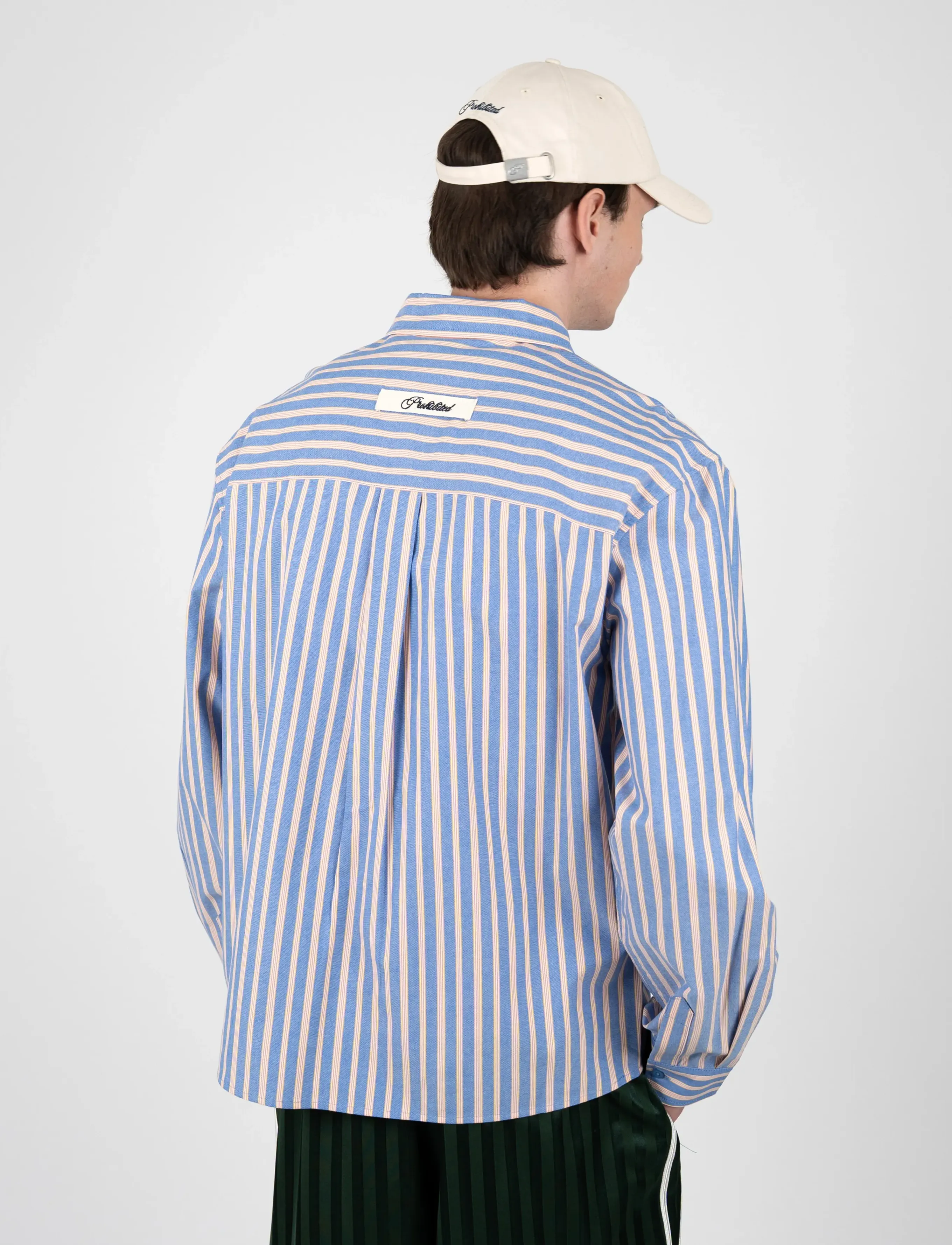 Prohibited - Westbury Dress Shirt - gestreifte hemden - blue - 4
