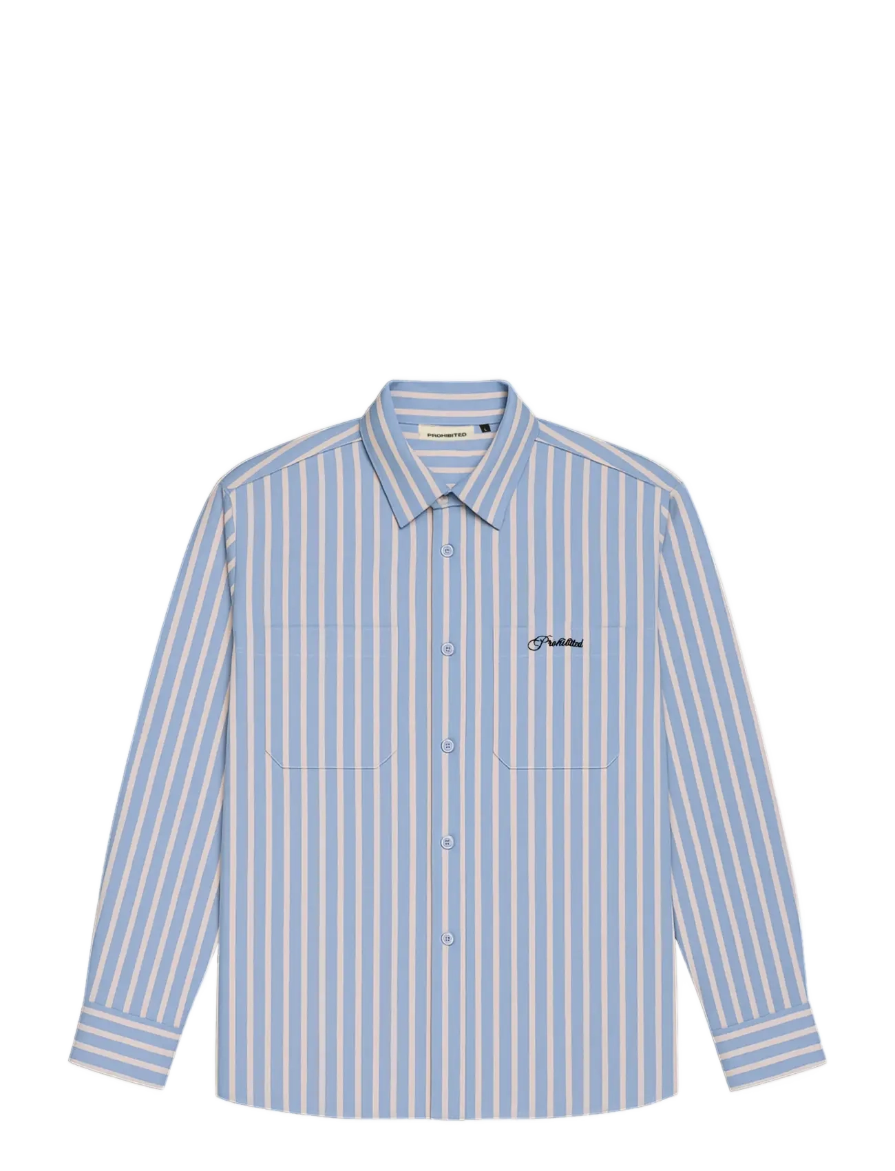 PROHIBITED Westbury Kleid Shirt Blau - Sx70 - Herren