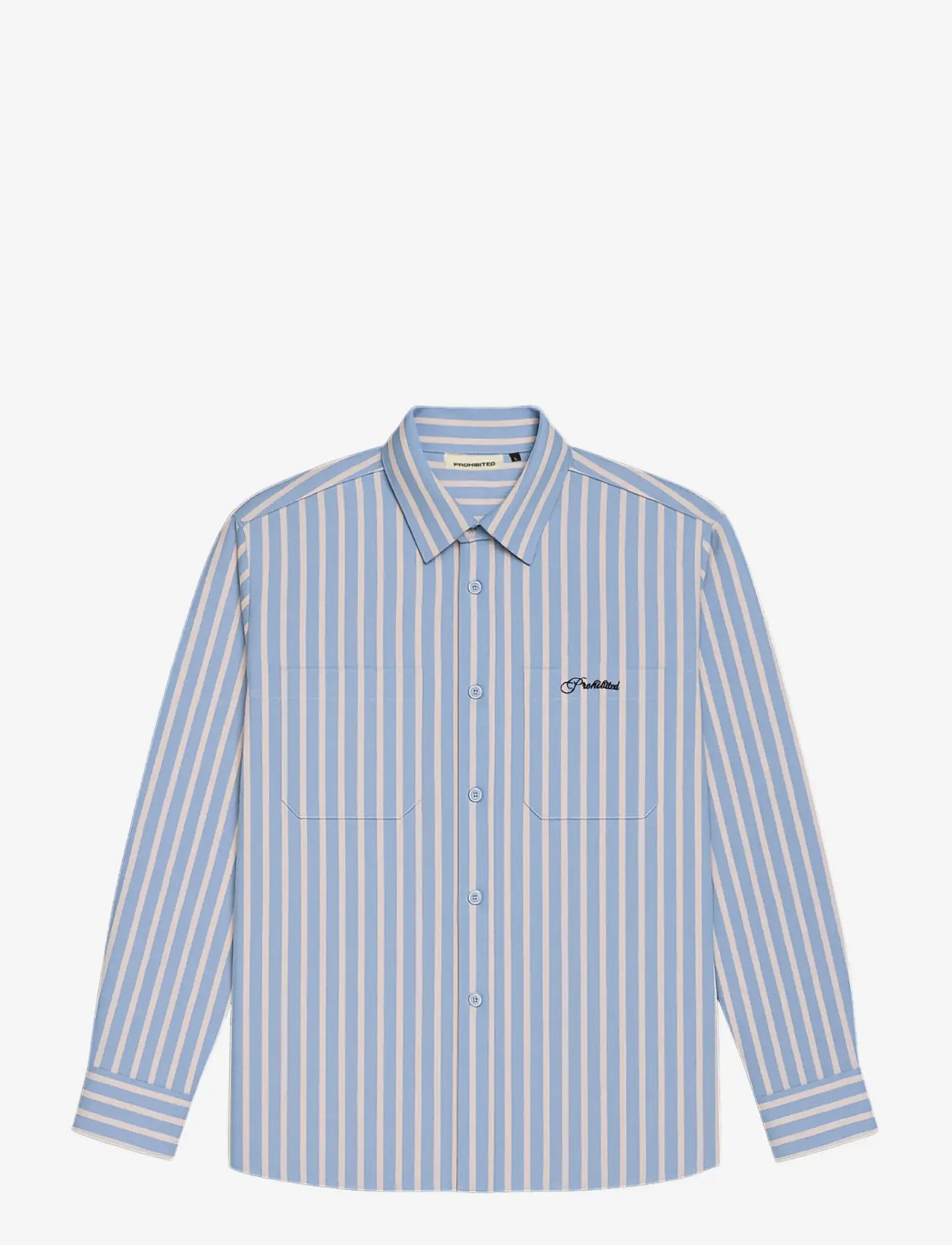 Prohibited - Westbury Dress Shirt - röndóttar skyrtur - light blue - 1