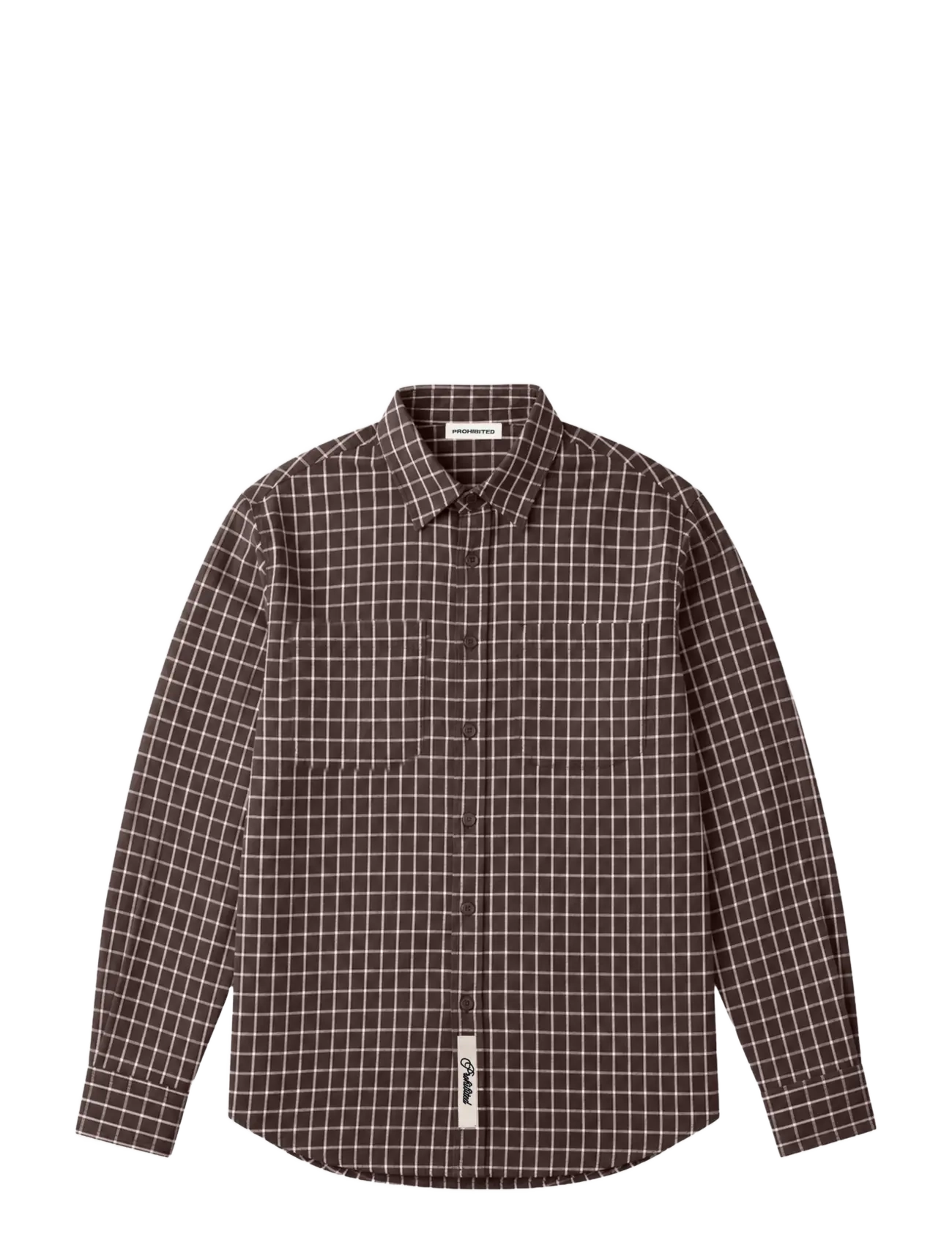 Prohibited - Seasoned Flannel Shirt - brown - 1