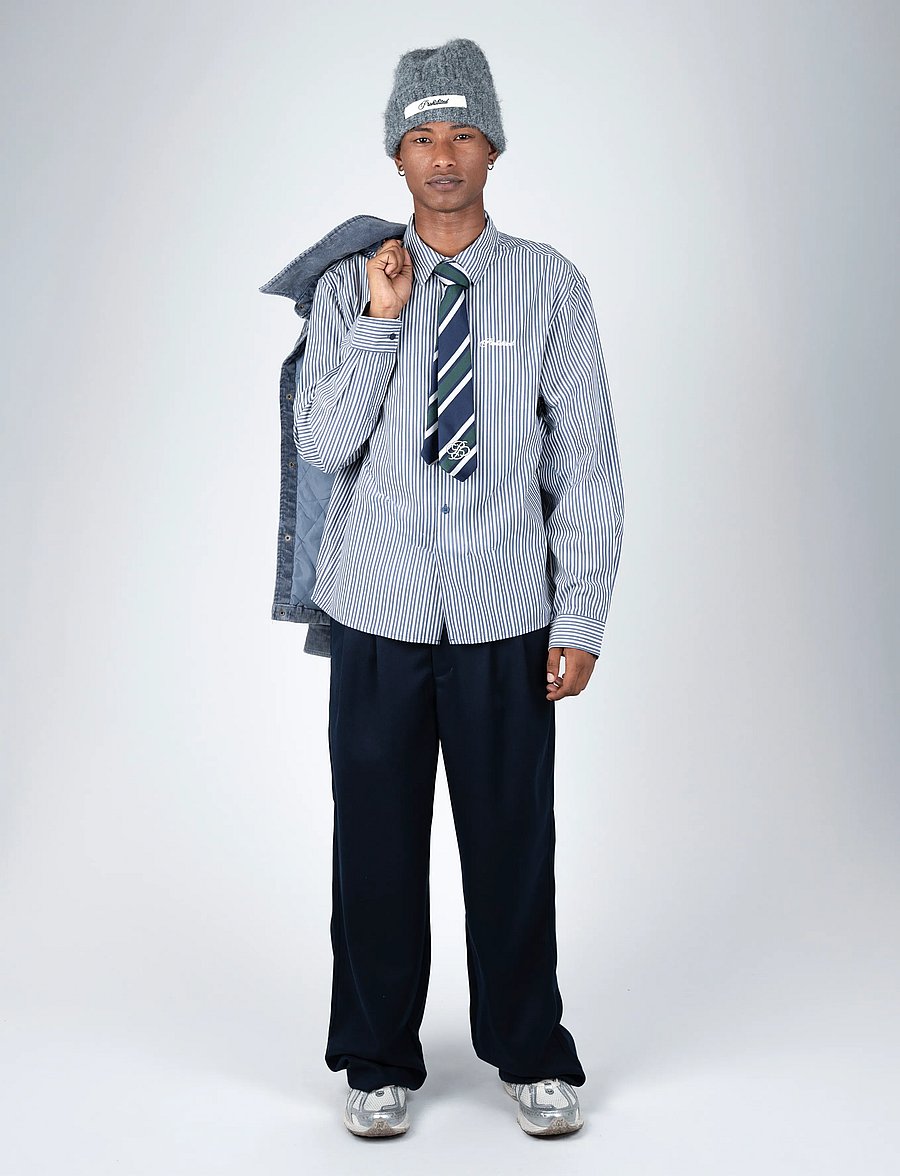 Prohibited - Rewind Dress Shirt - gestreifte hemden - corn blue - 0