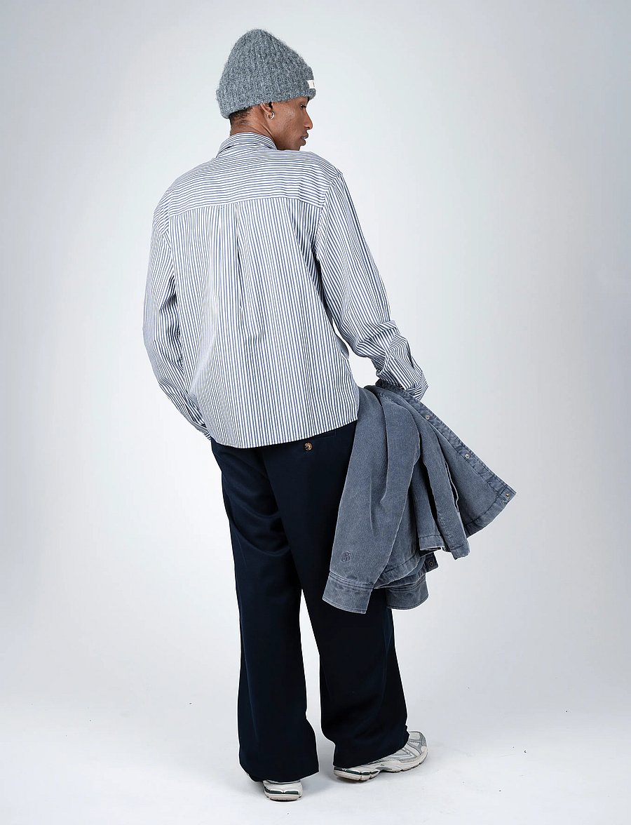 Prohibited - Rewind Dress Shirt - gestreifte hemden - corn blue - 4