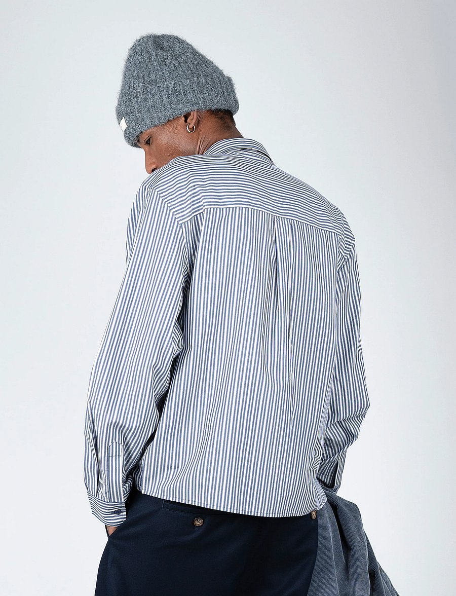 Prohibited - Rewind Dress Shirt - gestreifte hemden - corn blue - 5