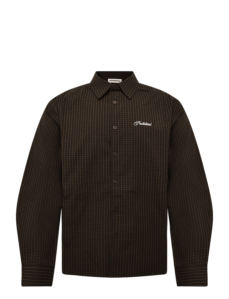 Prohibited - Revoke Dress Shirt - long-sleeved shirts - brown - 1