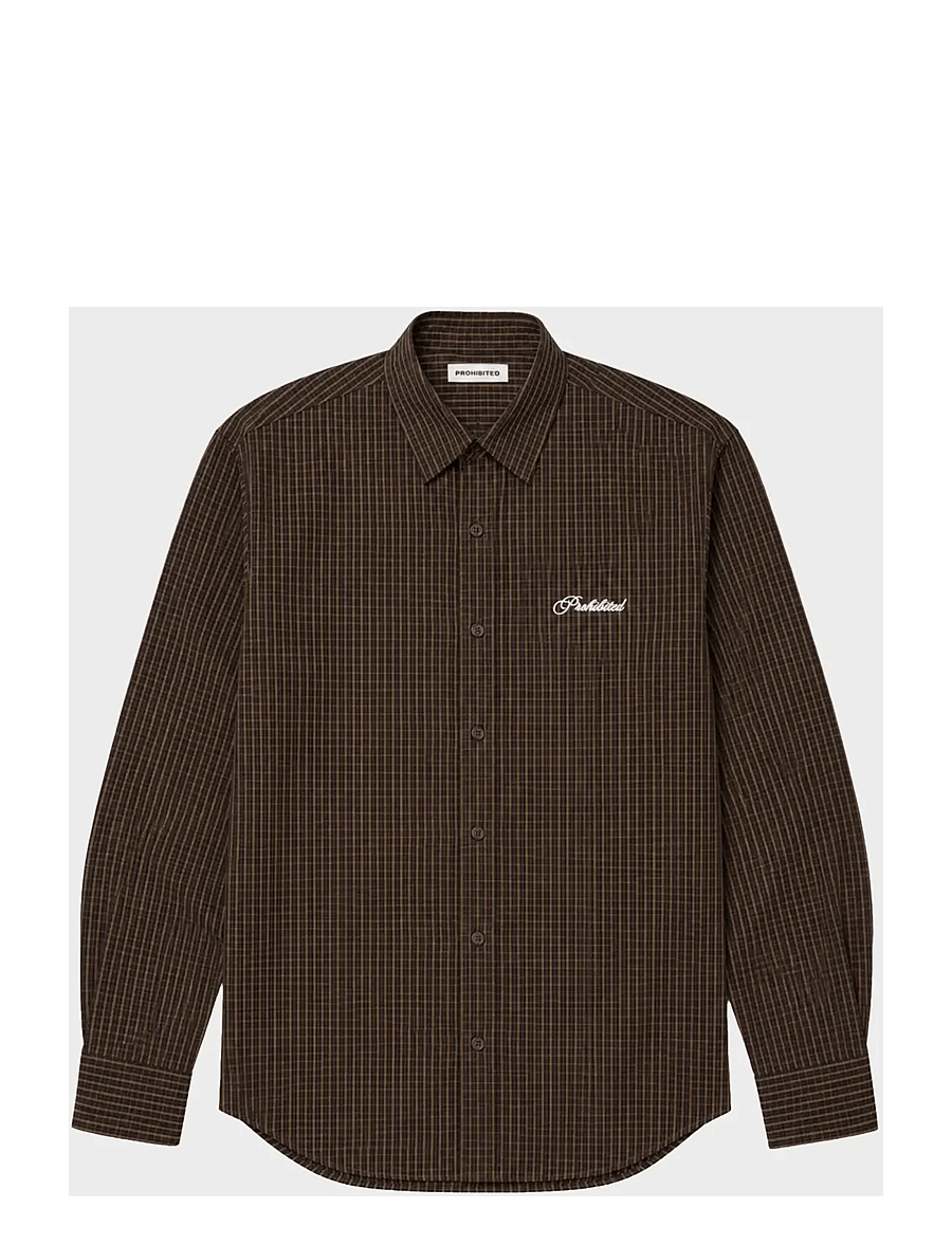 Prohibited - Revoke Dress Shirt - long-sleeved shirts - brown - 1