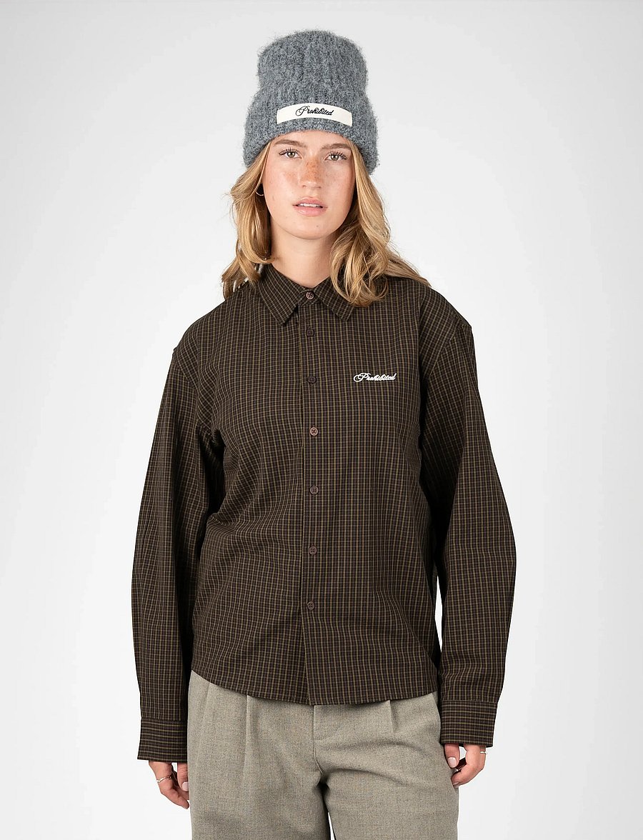 Prohibited - Revoke Dress Shirt - long-sleeved shirts - brown - 3