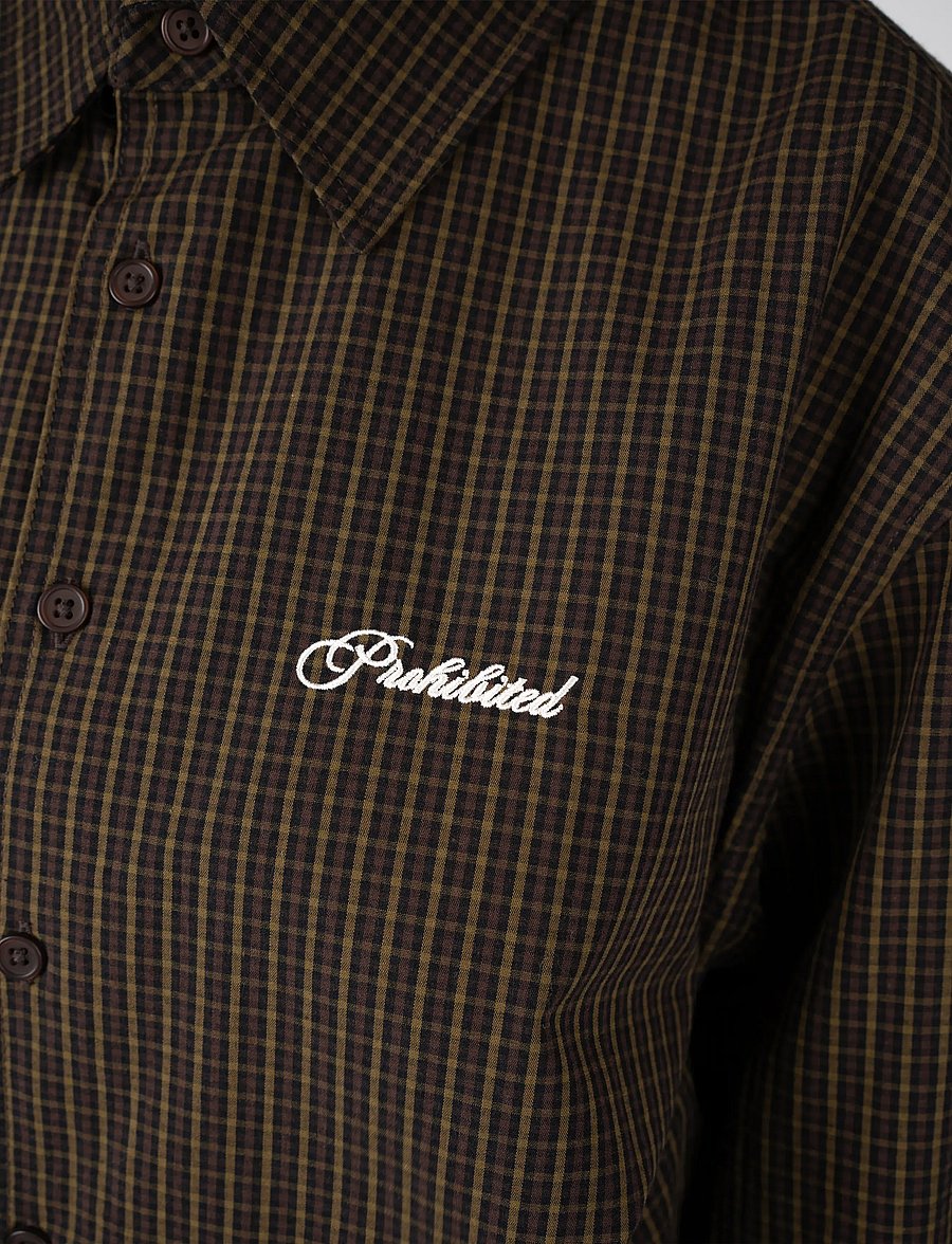 Prohibited - Revoke Dress Shirt - long-sleeved shirts - brown - 5