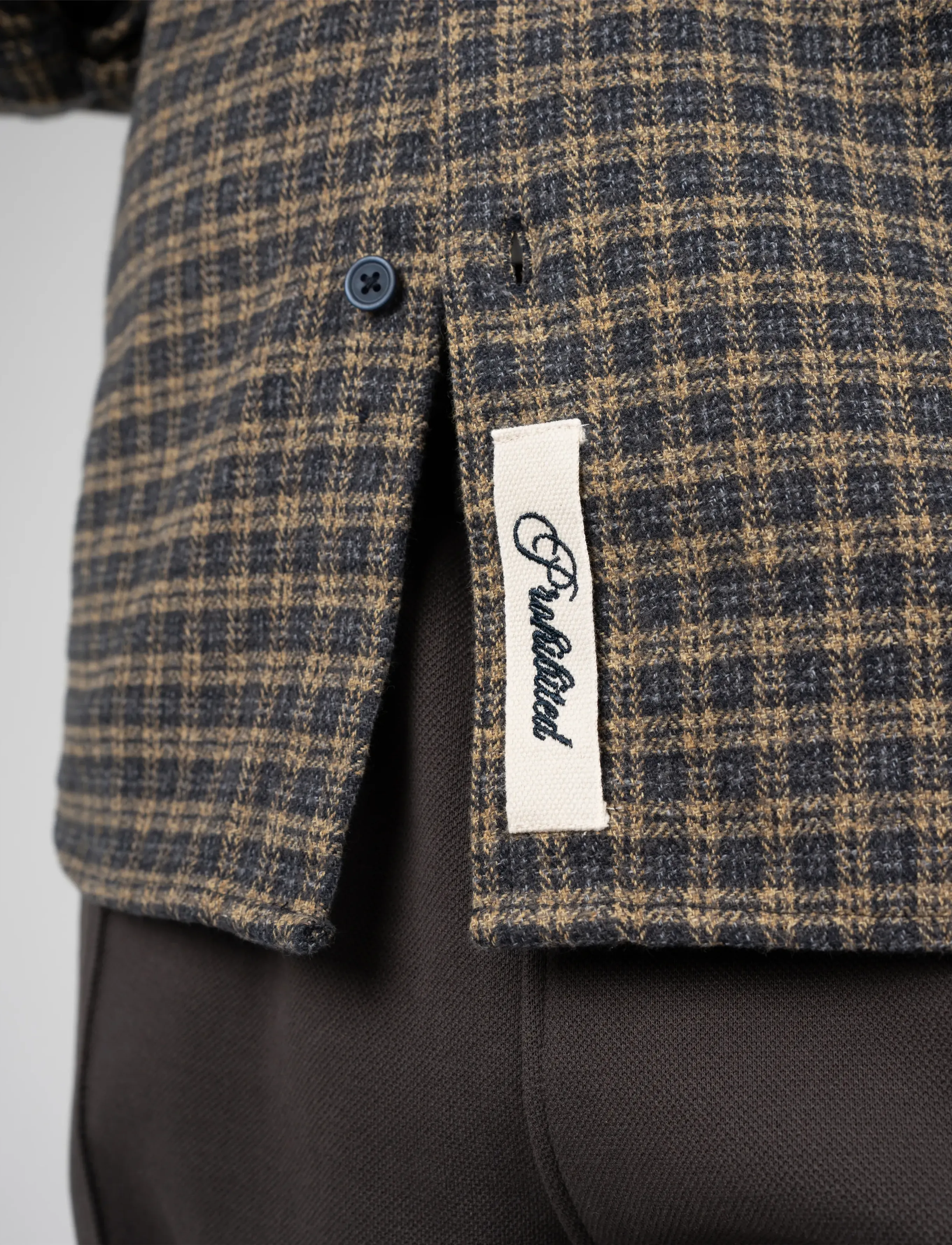 Prohibited - Checkered Flannel Shirt - long-sleeved shirts - yellow - 5