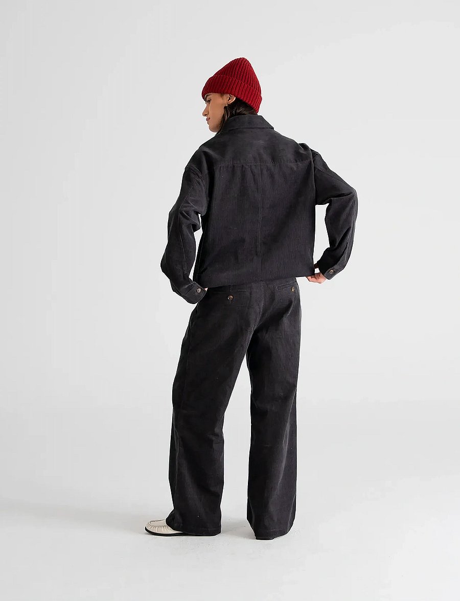 Prohibited - Ranger Corduroy Overshirt - langärmlige hemden - dark grey - 3