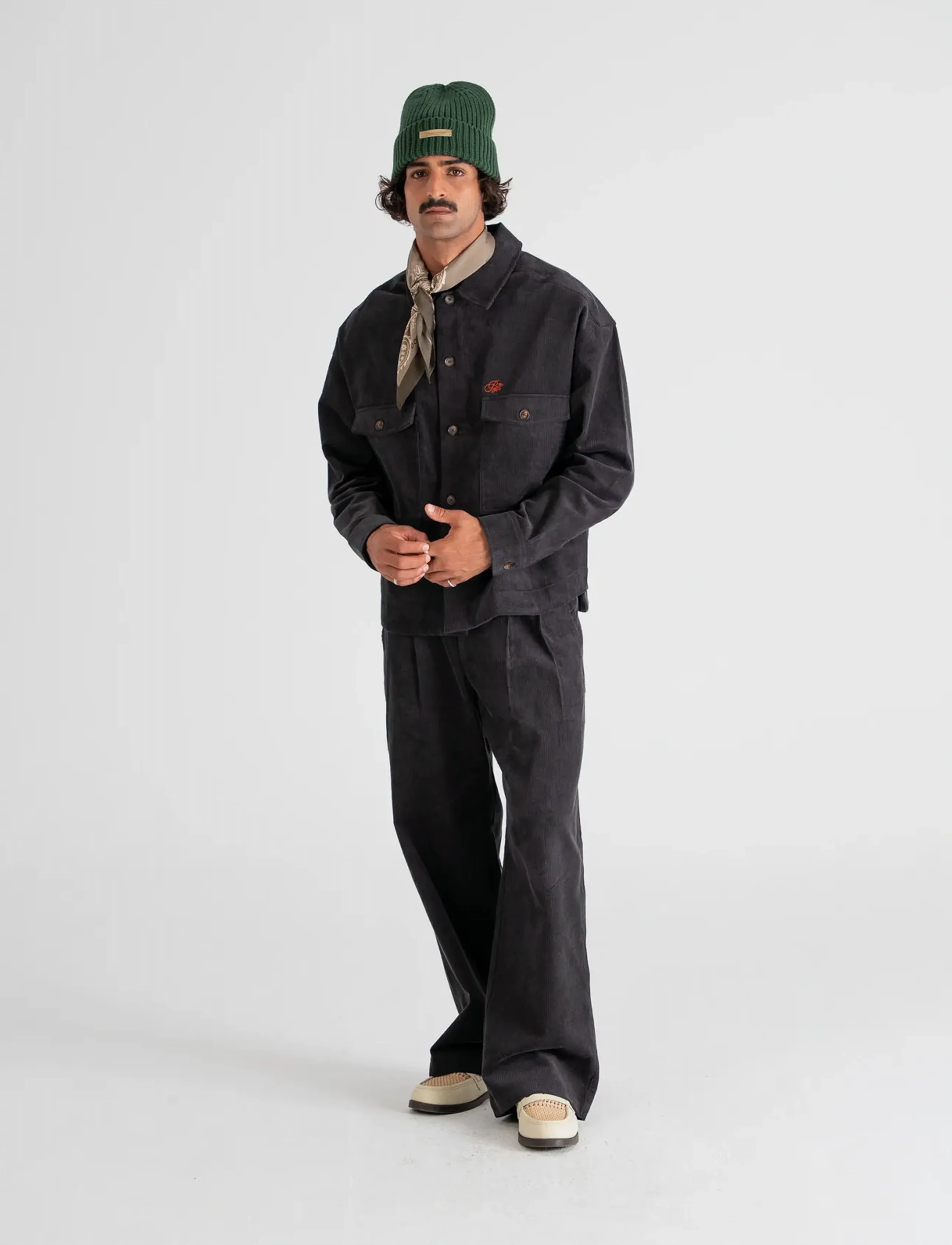 Prohibited - Ranger Corduroy Overshirt - langärmlige hemden - dark grey - 5