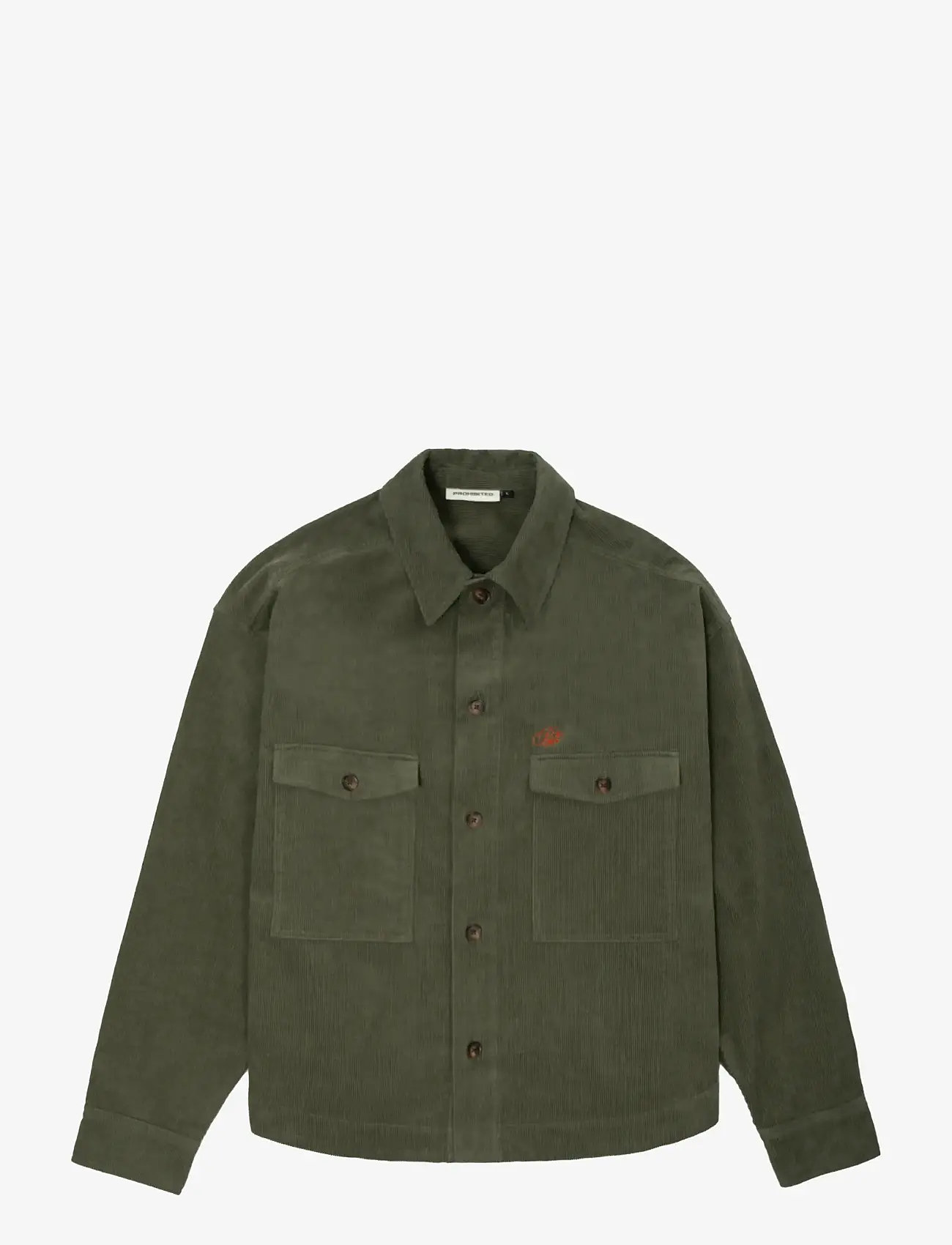 Prohibited - Ranger Corduroy Overshirt - pikkade varrukatega särgid - green - 1