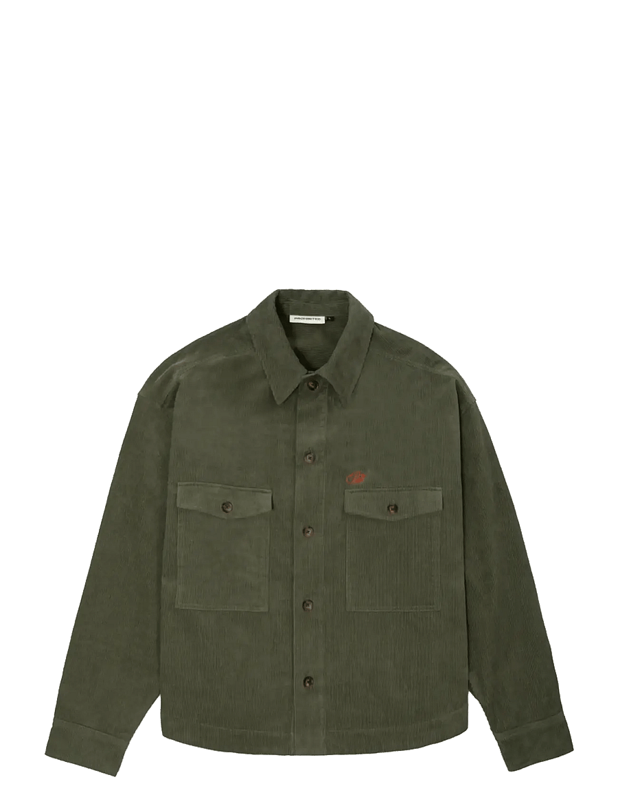 Prohibited - Ranger Corduroy Overshirt - langärmlige hemden - green - 1