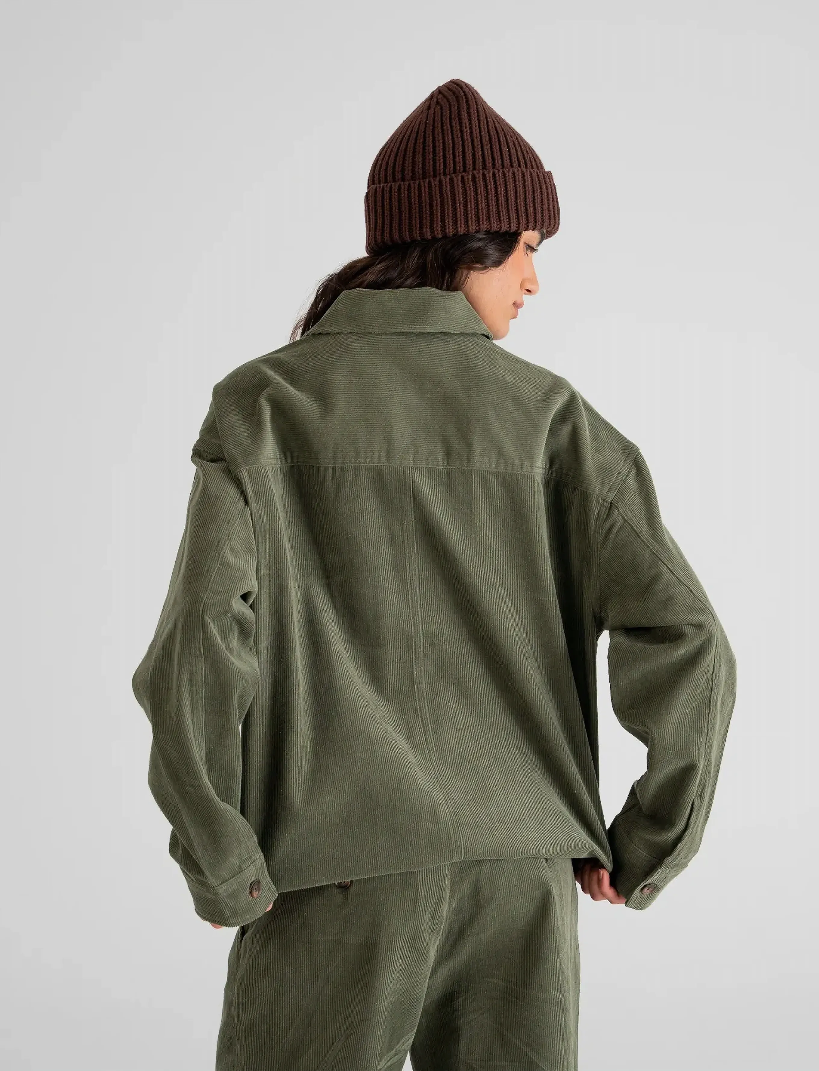 Prohibited Ranger Corduroy Overshirt - Kleidung - GREEN / green