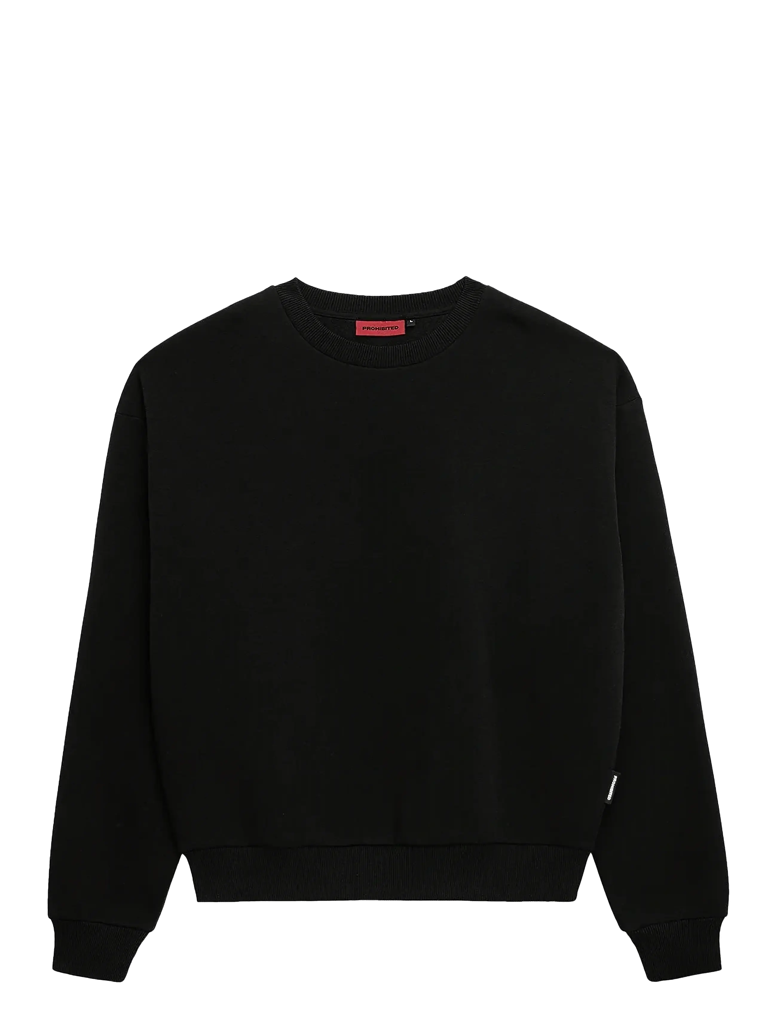 Oversized Crew Neck Black - BLACK