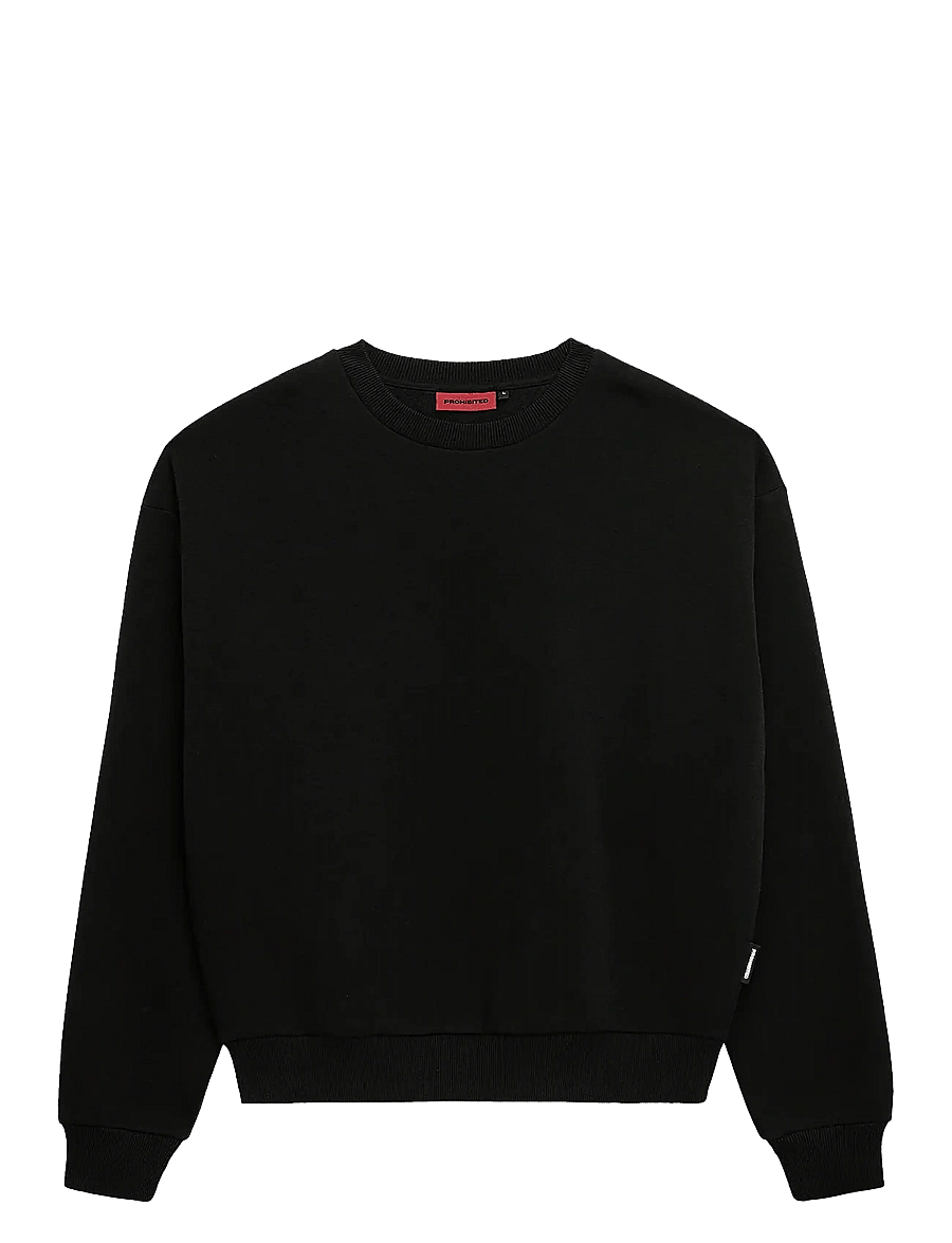 Prohibited - Oversized Crew Neck Black - sweatshirts - black - 1