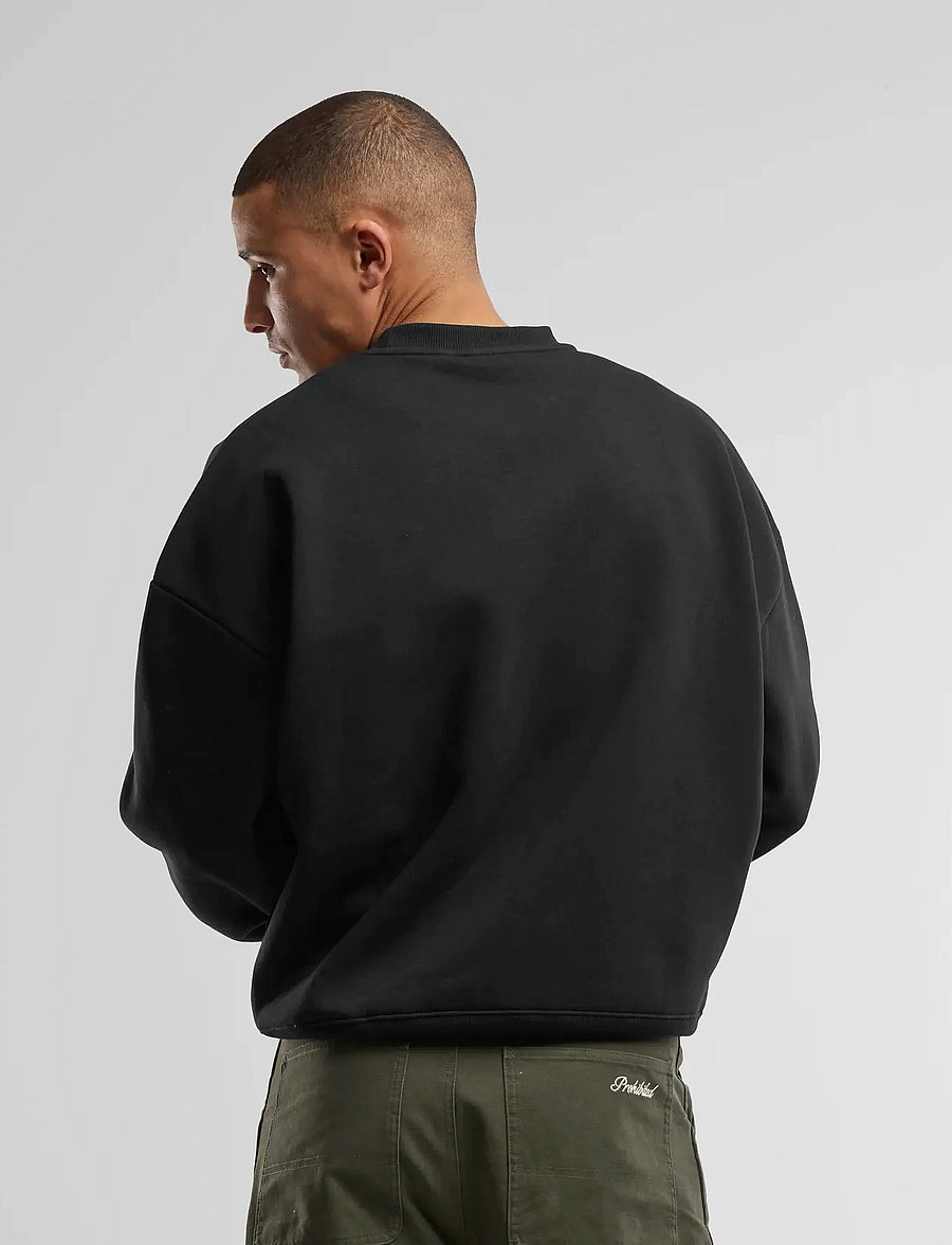 Prohibited - Oversized Crew Neck Black - sweatshirts - black - 2