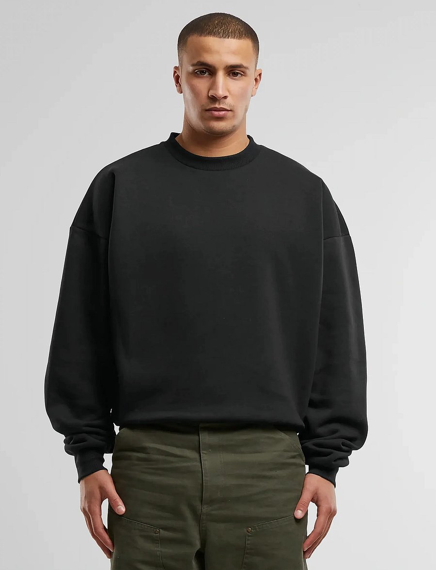 Prohibited - Oversized Crew Neck Black - sweatshirts - black - 3