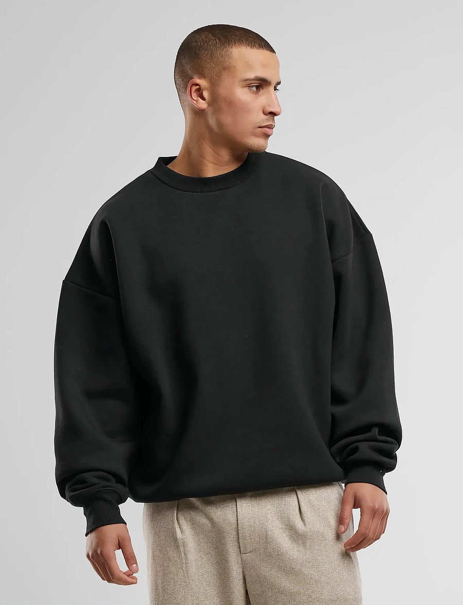 Prohibited - Oversized Crew Neck Black - sweatshirts - black - 5
