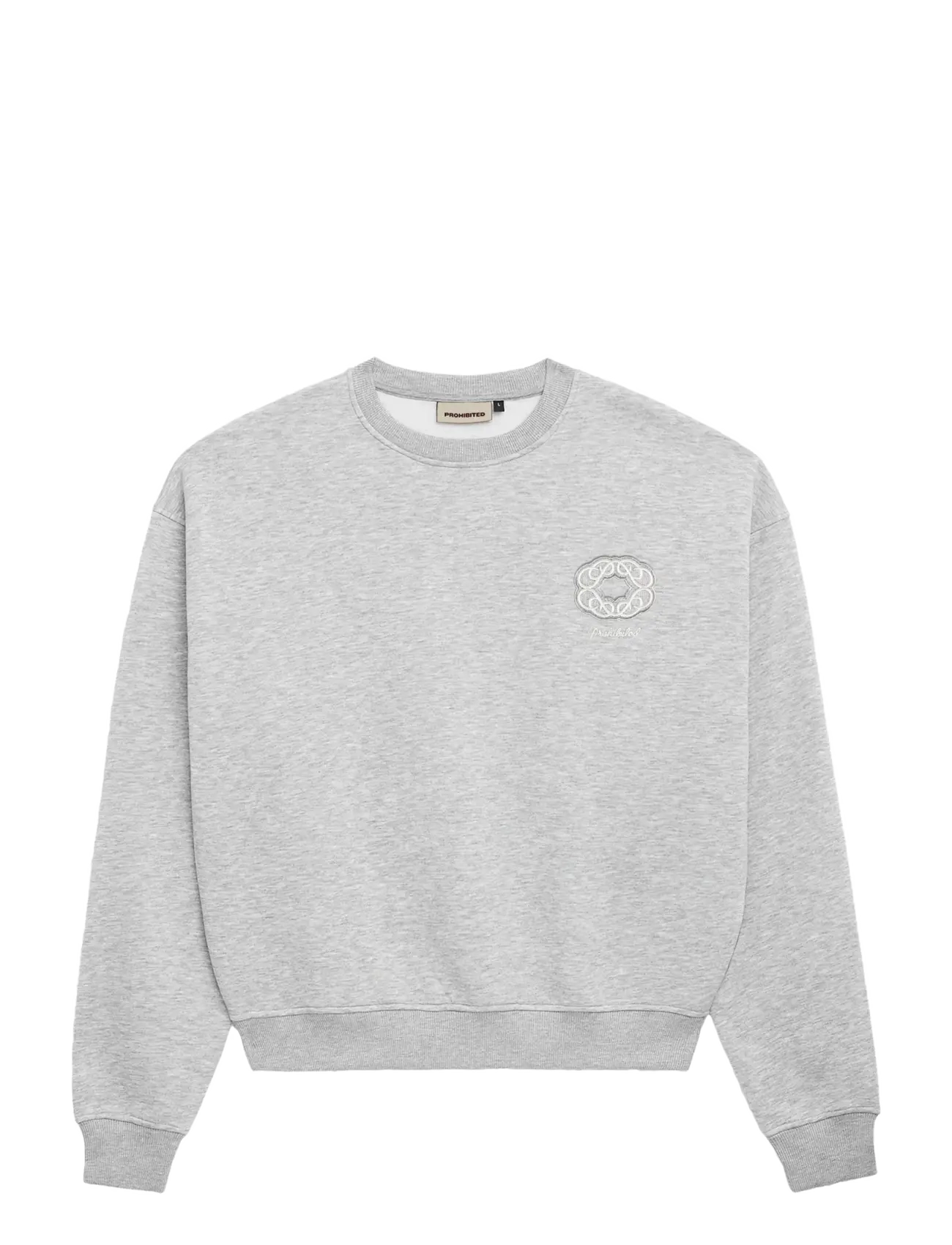 Prohibited Legacy Crew Neck - Sweatshirts - GREY MELANGE / grey