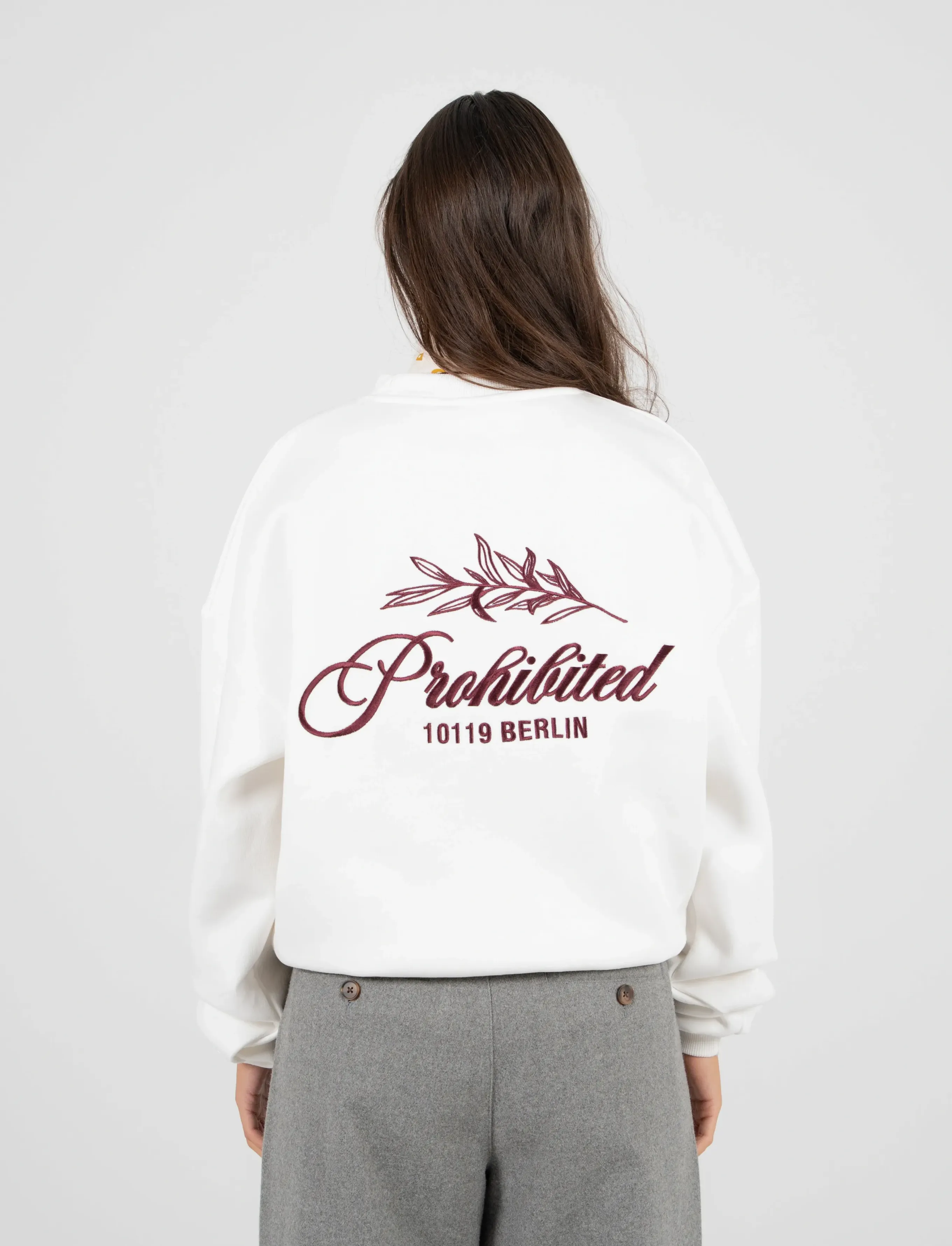 Prohibited Pb Leaf Crew Neck Off-White sweatshirts herr – bild 6