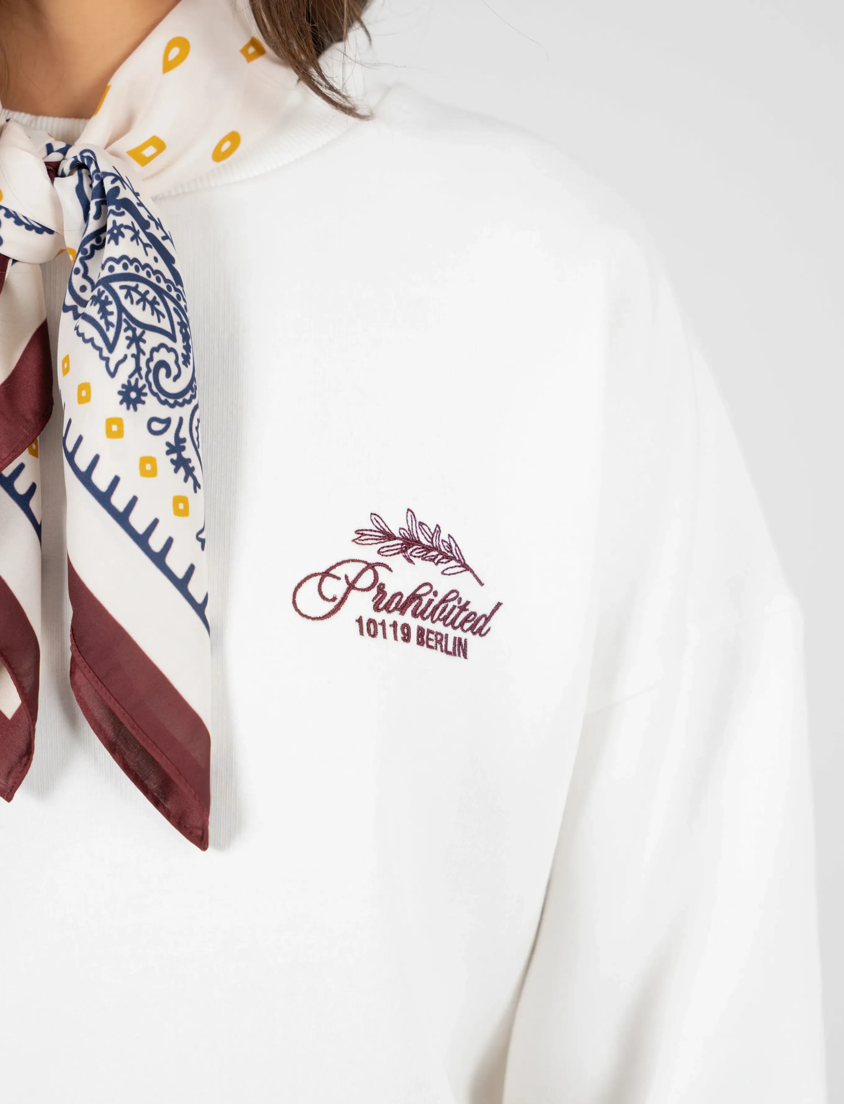 Prohibited Pb Leaf Crew Neck Off-White sweatshirts herr – bild 7
