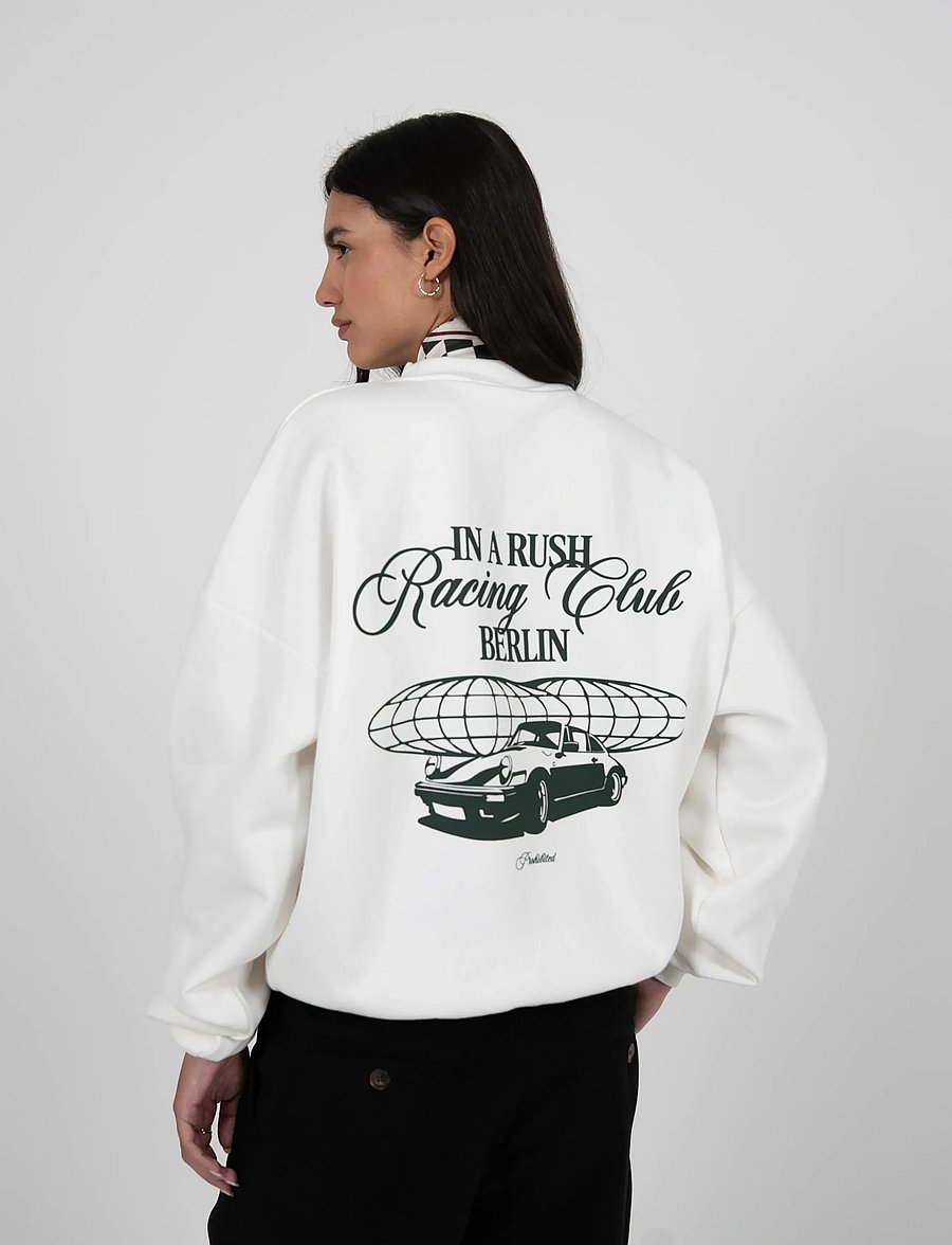 Prohibited - In A Rush Crew Neck Off-White - striktrøjer - off-white - 4