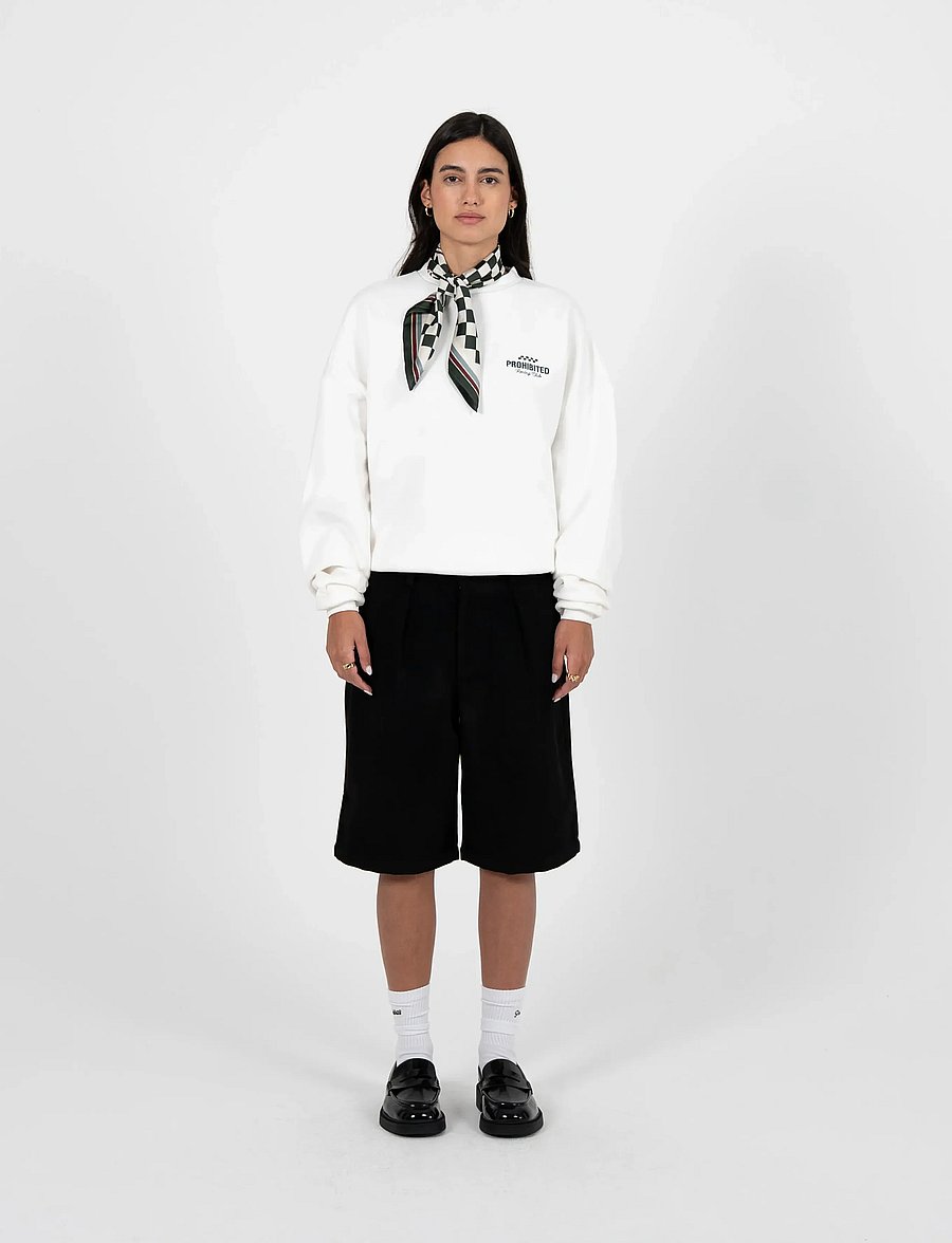 Prohibited - In A Rush Crew Neck Off-White - striktrøjer - off-white - 5