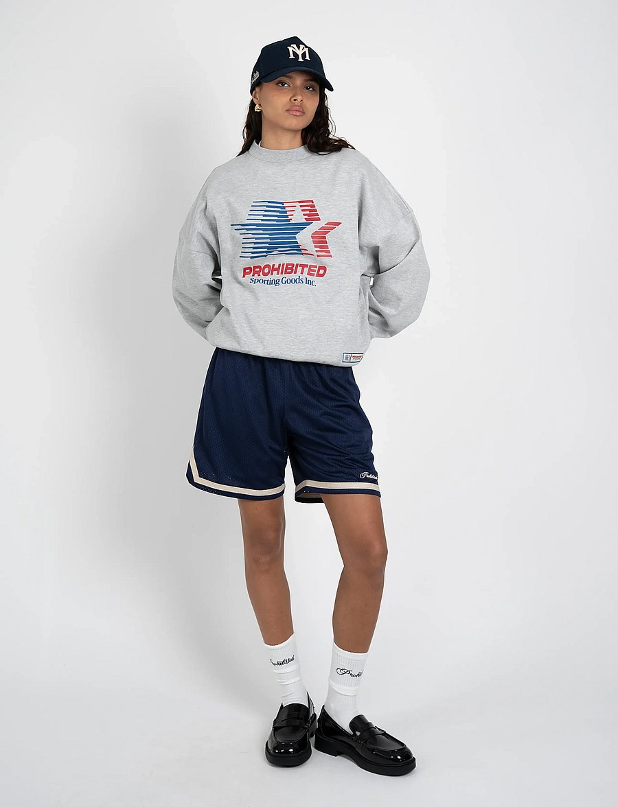 Prohibited - Sporting Goods Crew Neck - feriefavoritter - grey melange - 5