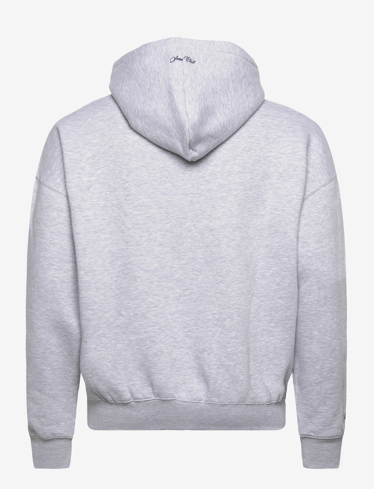 Prohibited - Emblem Patch Hoodie - hættetrøjer - grey melange - 1